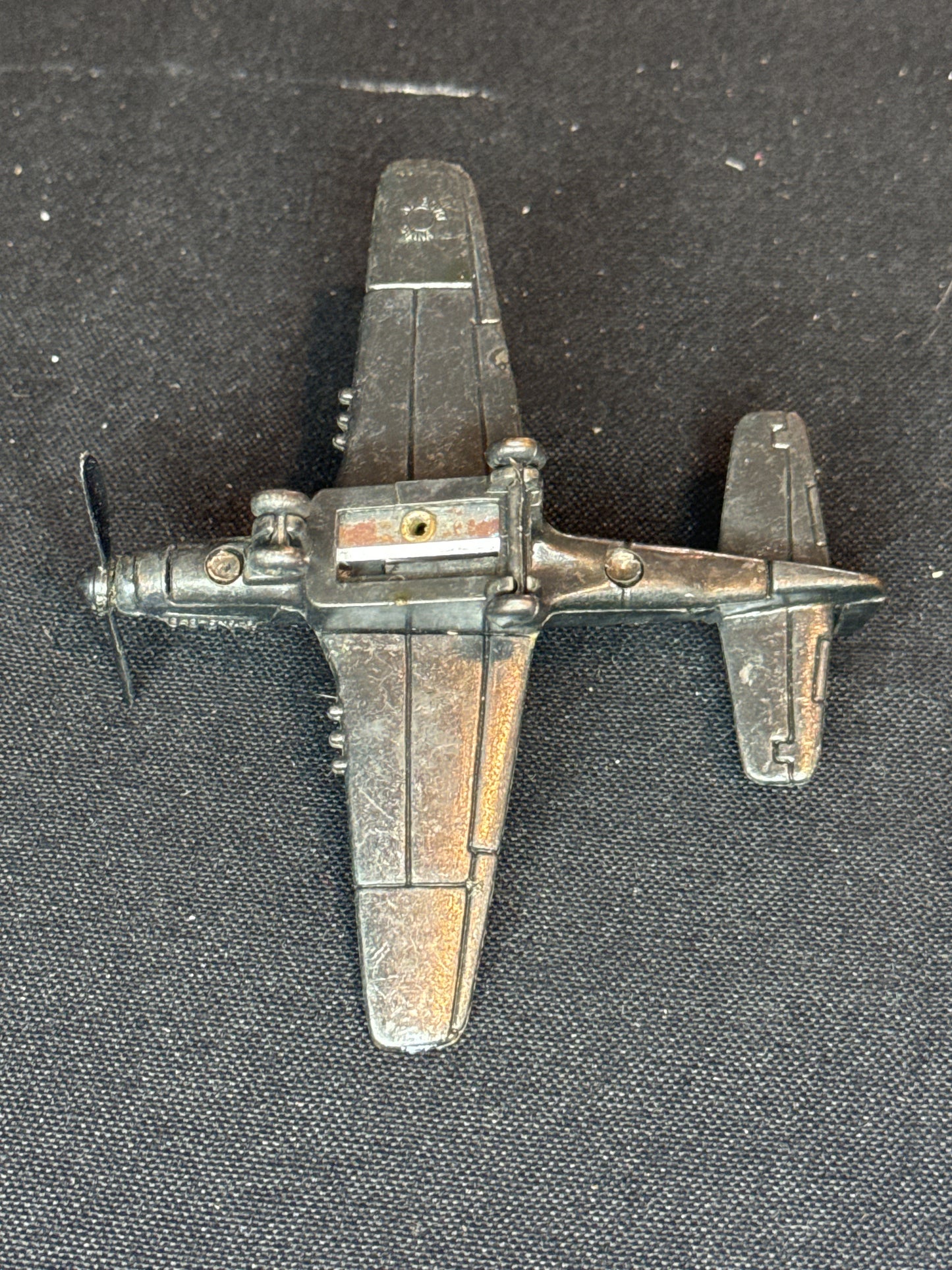 Die Cast Miniature Antique Finished P-51 Mustang Airplane Pencil Sharpener #114