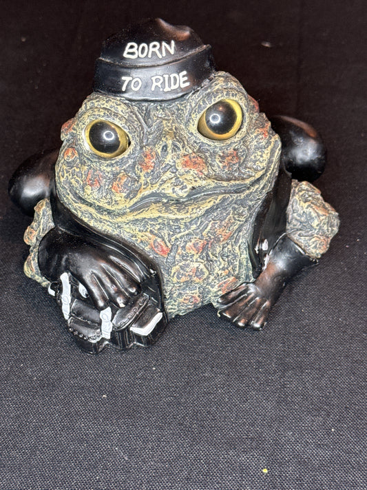 Vintage Cycle Works Biker Babe Toad Hollow Collectible Garden Sculpture