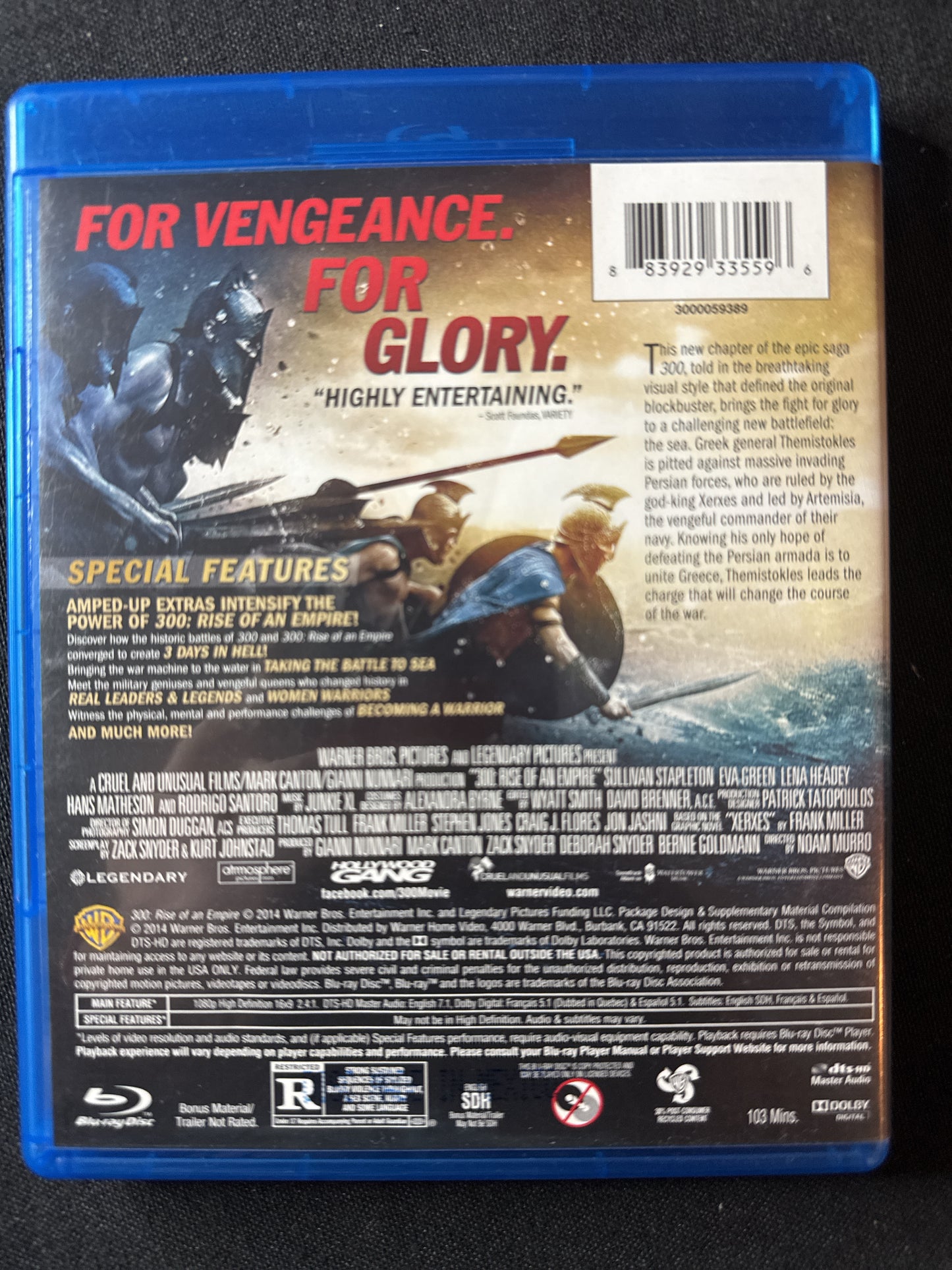 300 Rise of an Empire Blu-Ray & DVD
