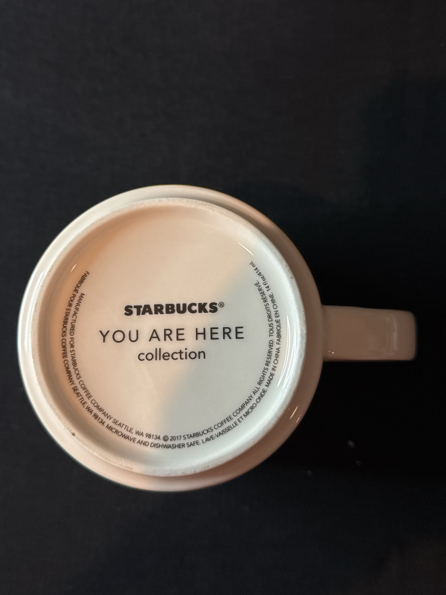 Starbucks You Are Here Series New Orleans, LA 14oz 3.5" Tall Brown Interior Coffee Cup Mug