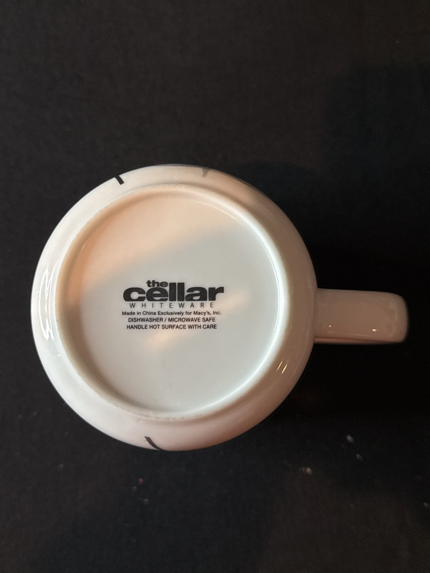 The Cellar Whiteware 16oz Coffee Tea Cup Mug Red Floral Tulip 4" Stems