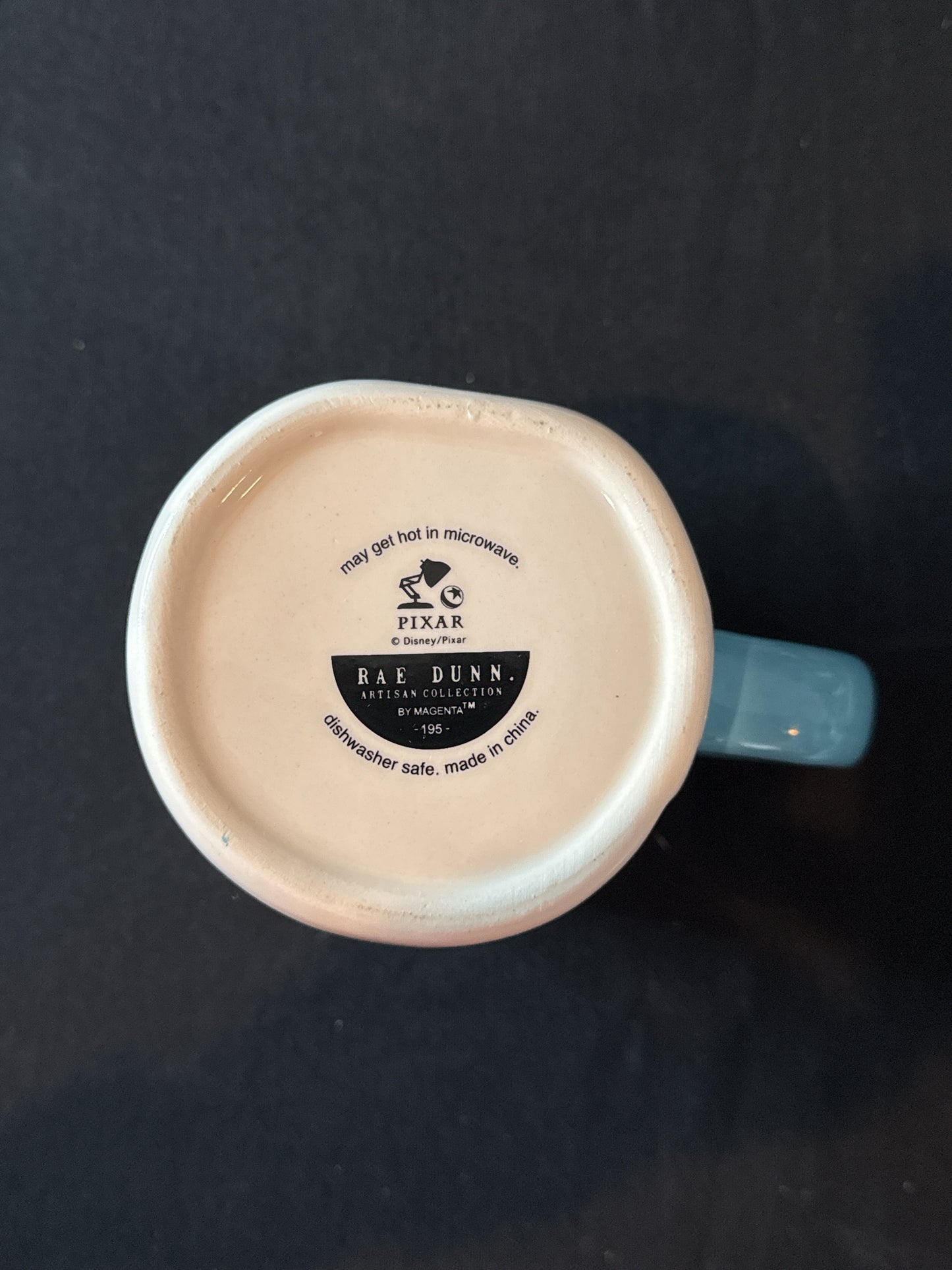 Rae Dunn Finding Nemo Coffee Cup Mug New Blue Interior 5" Tall Pixar