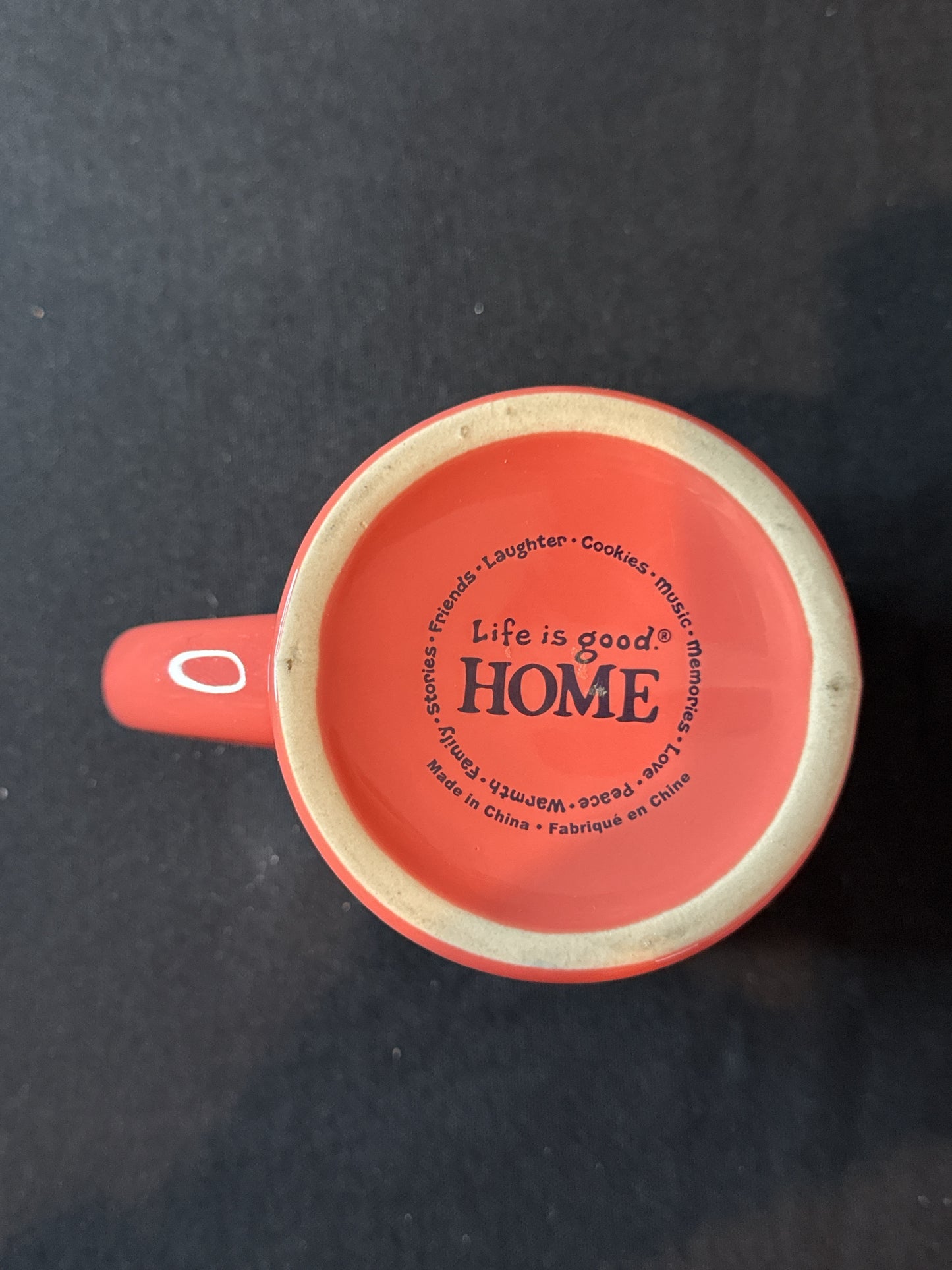 Life Is Good Gotta Run Orange Home Coffee Cup Mug Sturdy 4" Tall