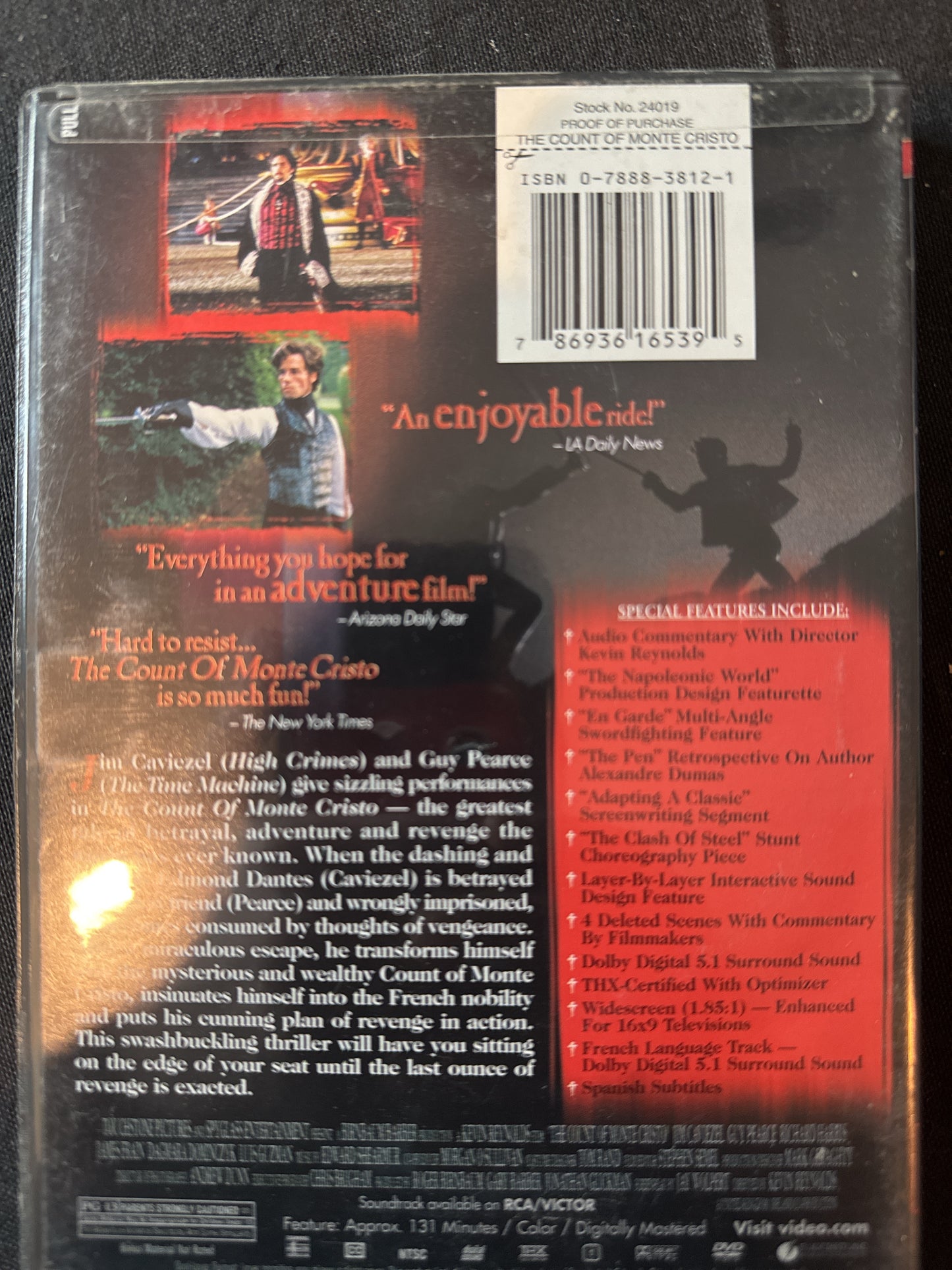 The Count of Monte Cristo DVD