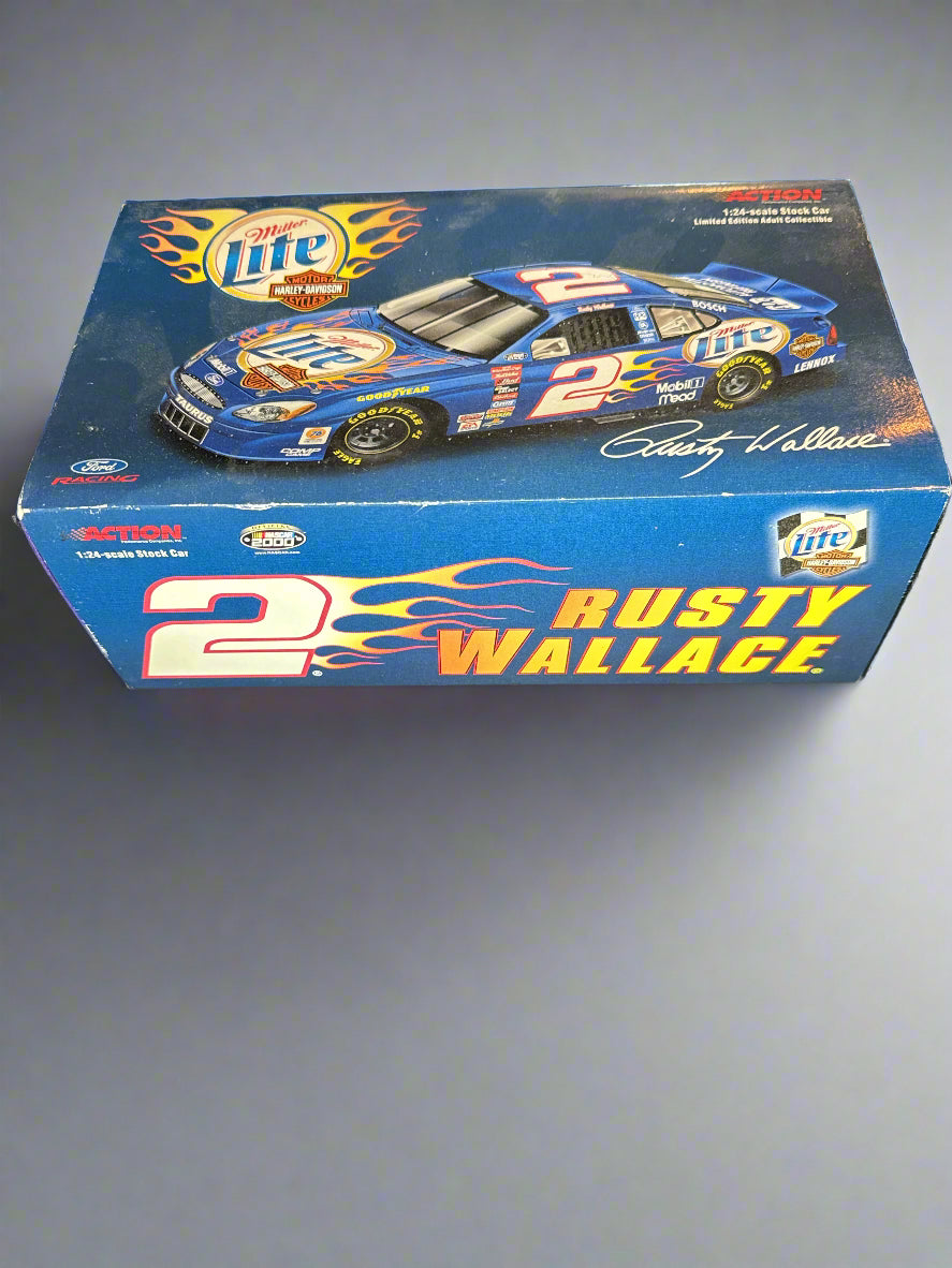 Action 1:24 Rusty Wallace #2 Miller Lite/Harley-Davidson, 2000 Taurus