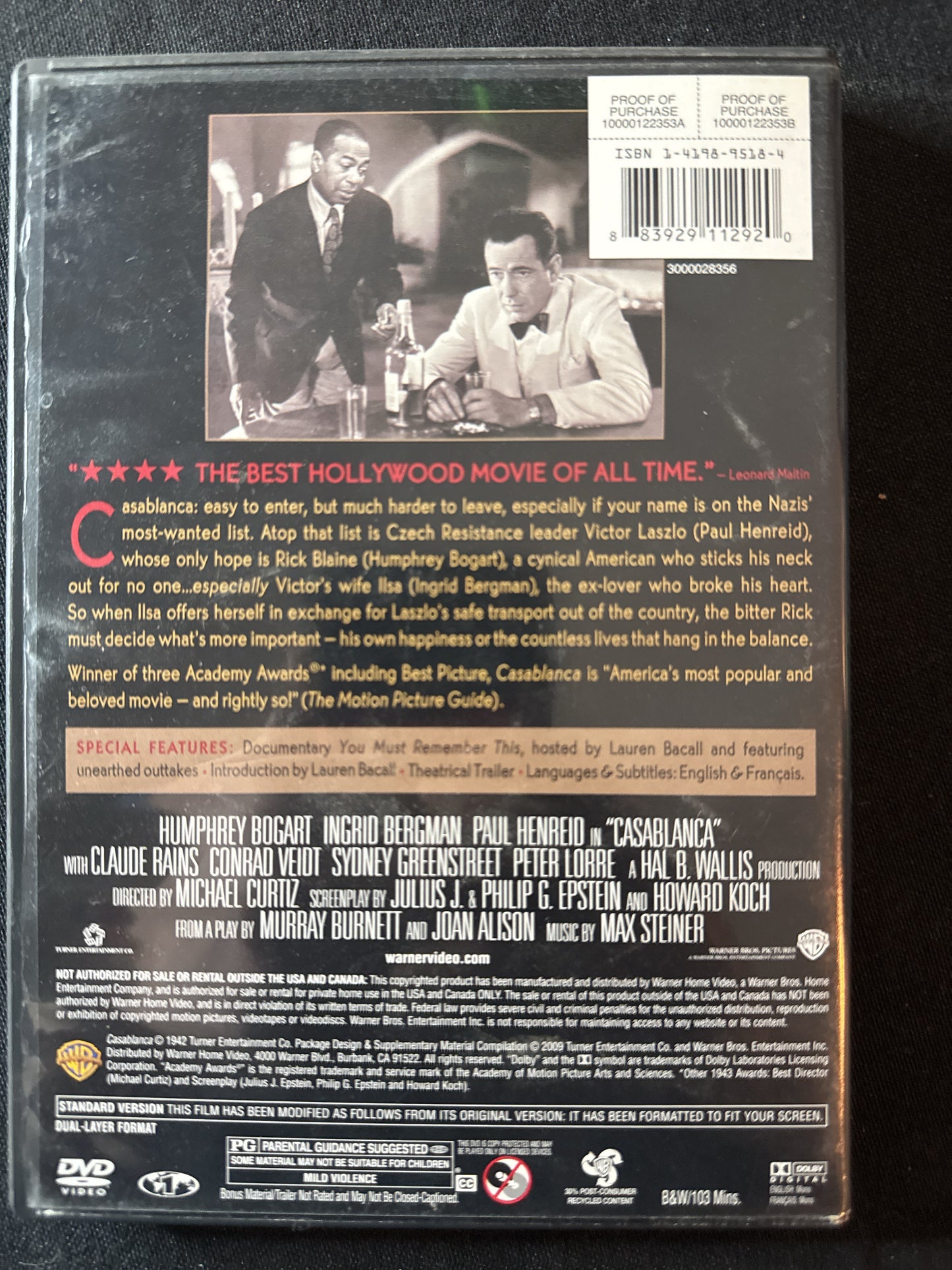 Casablanca DVD