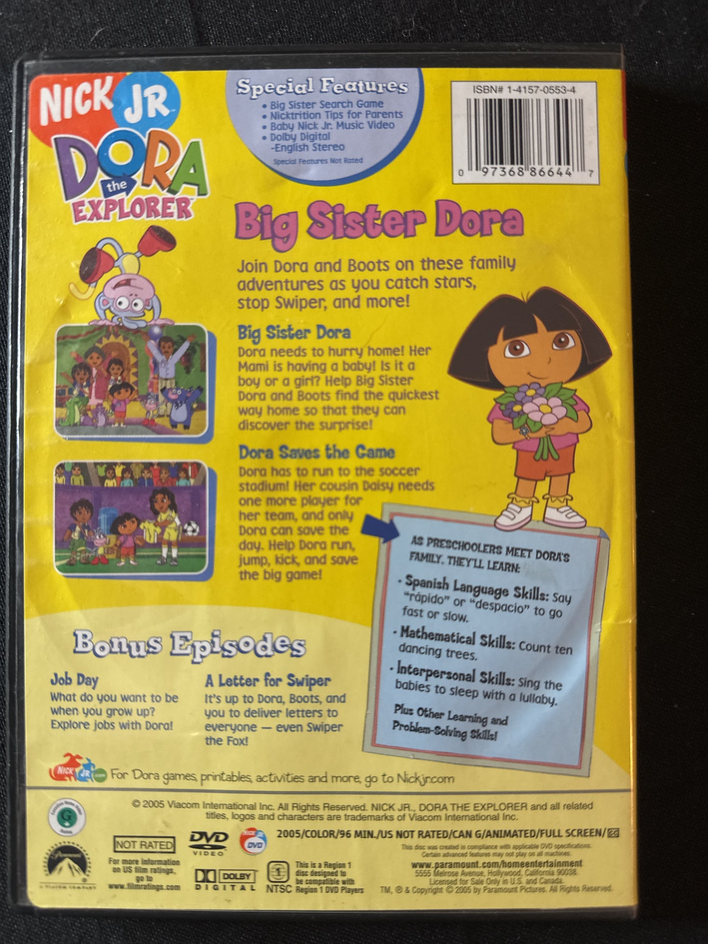 Dora the Explorer Big Sister Dora DVD