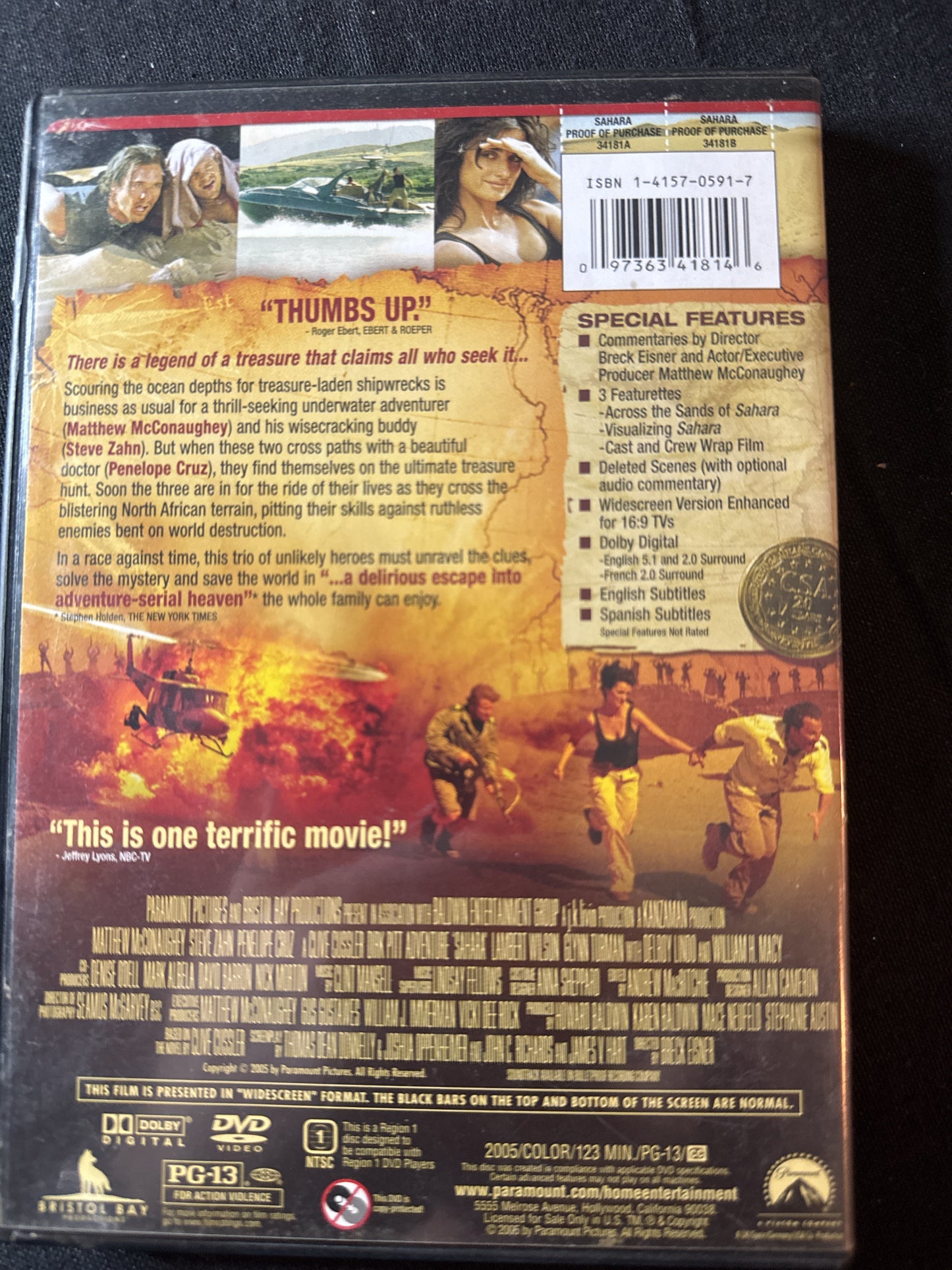 Sahara DVD