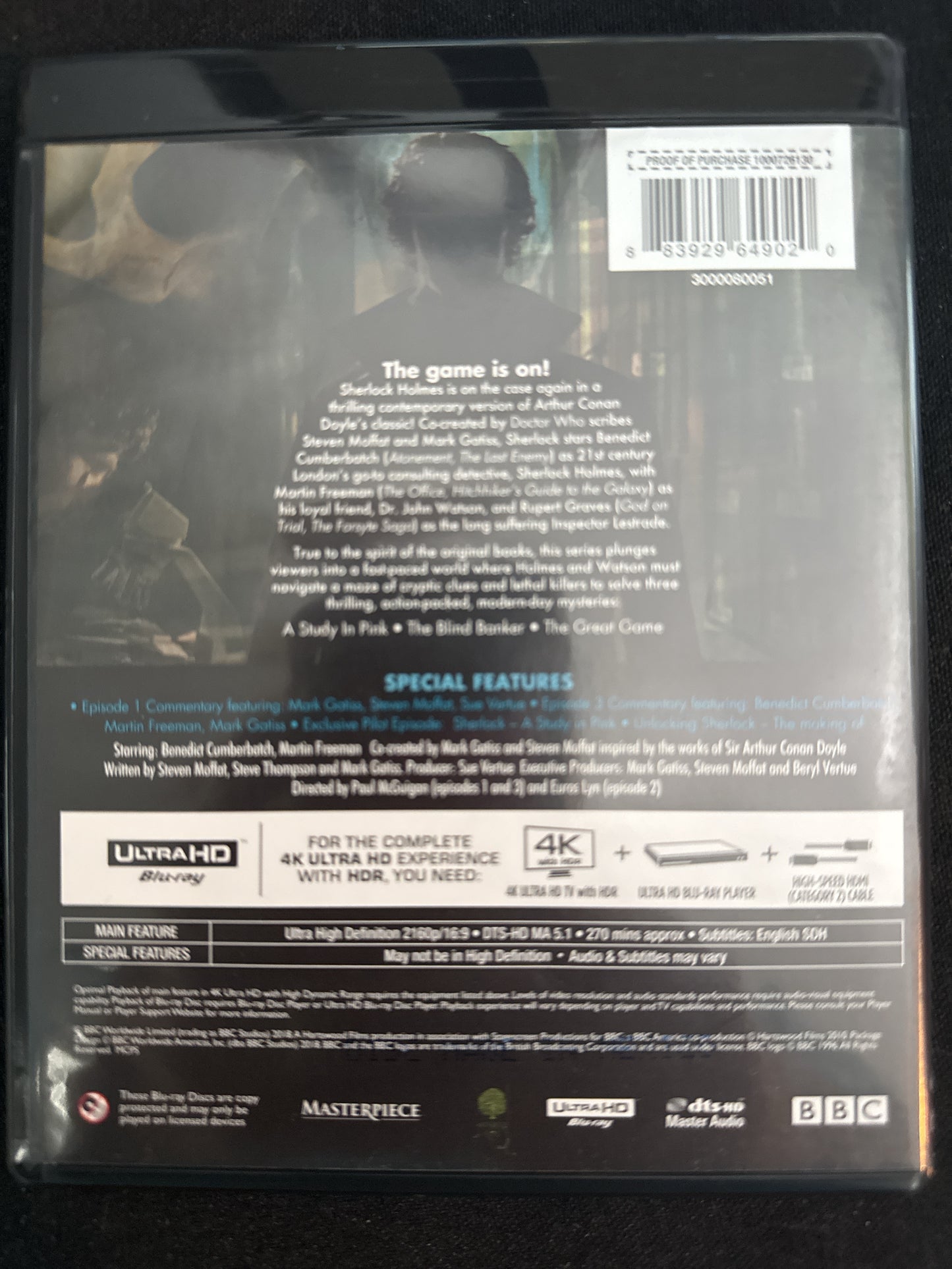 Sherlock DVD Season One 2 DVDs
