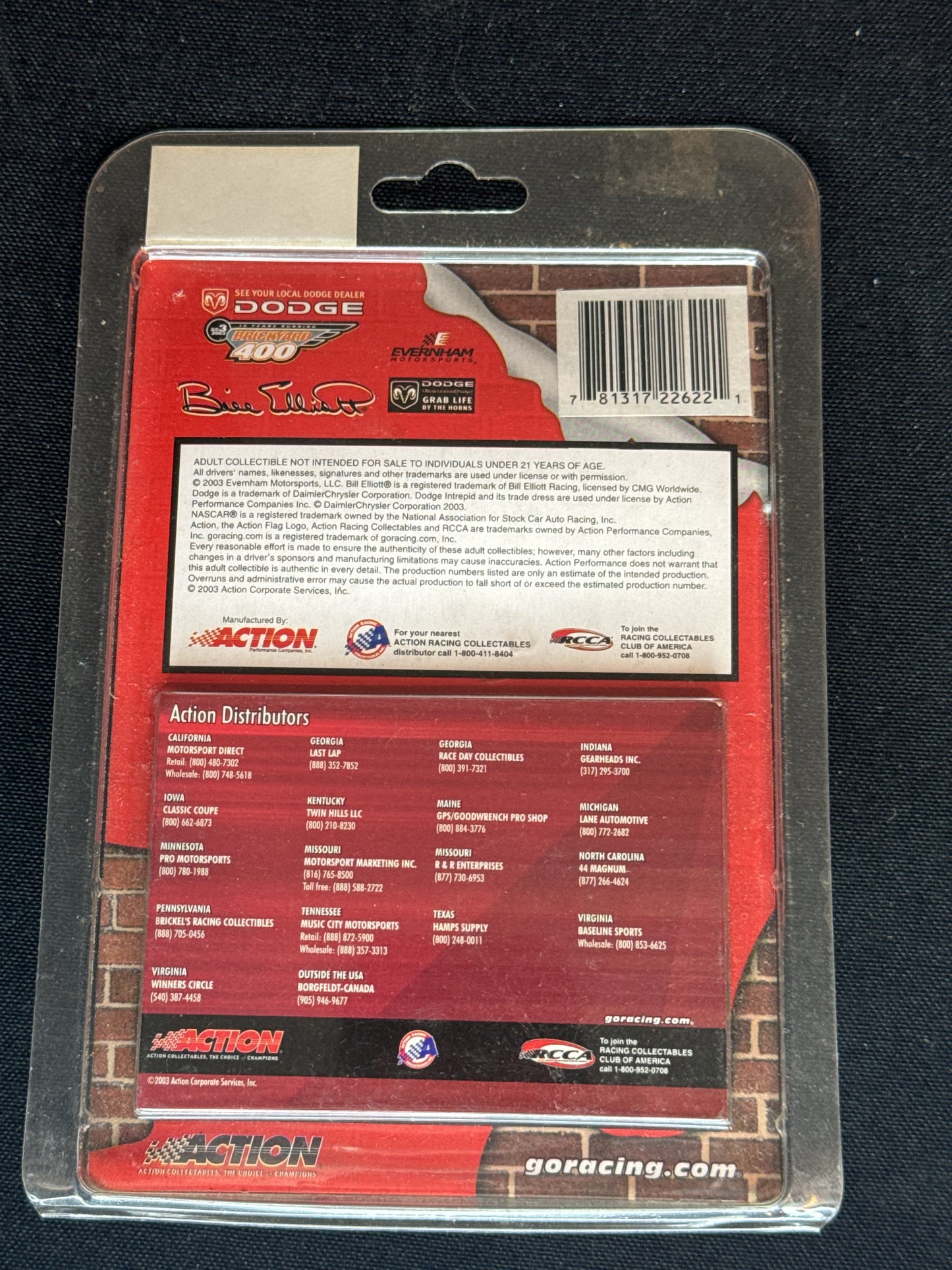 Bill Elliott NASCAR Limited Edition Adult Collectible Stock Car 1:64 Scale NIB