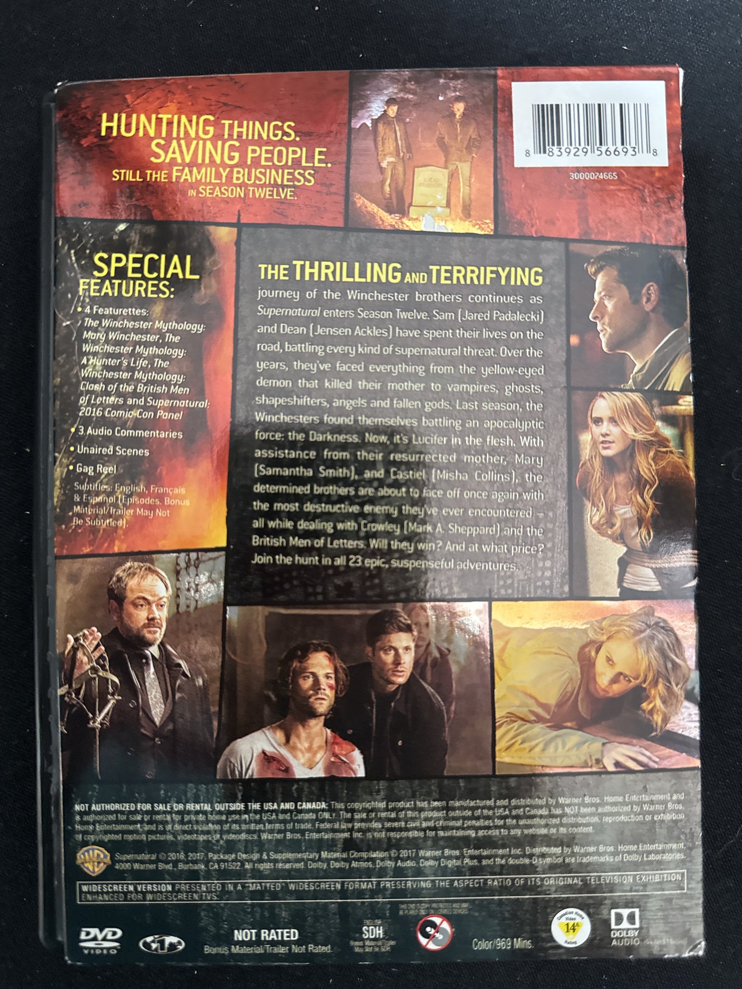 Supernatural Series Complete 12th Season 6 DVD Set