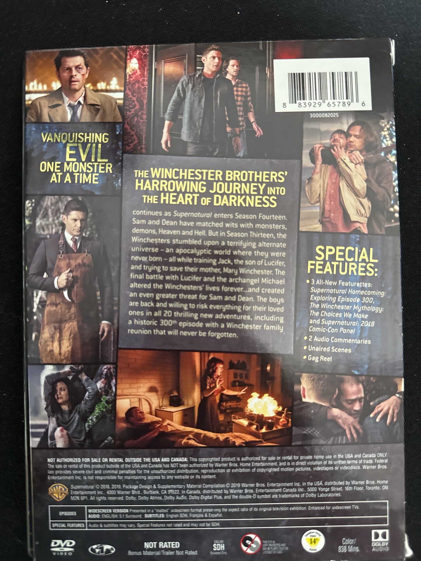 Supernatural Series Complete 14th Season 5 DVD Set