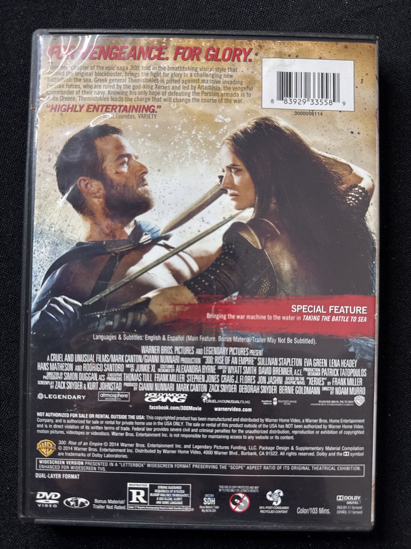 300 Rise of an Empire DVD