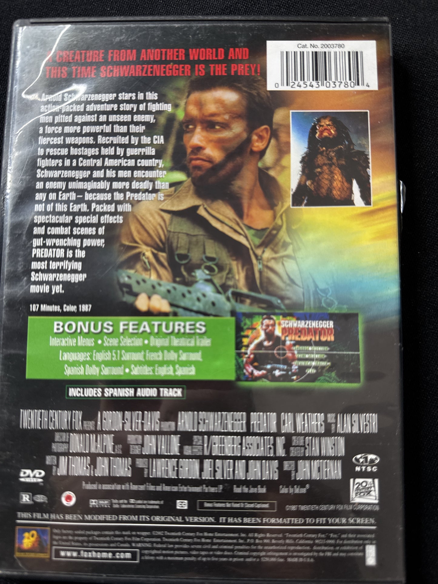 Predator DVD Full Screen Edition