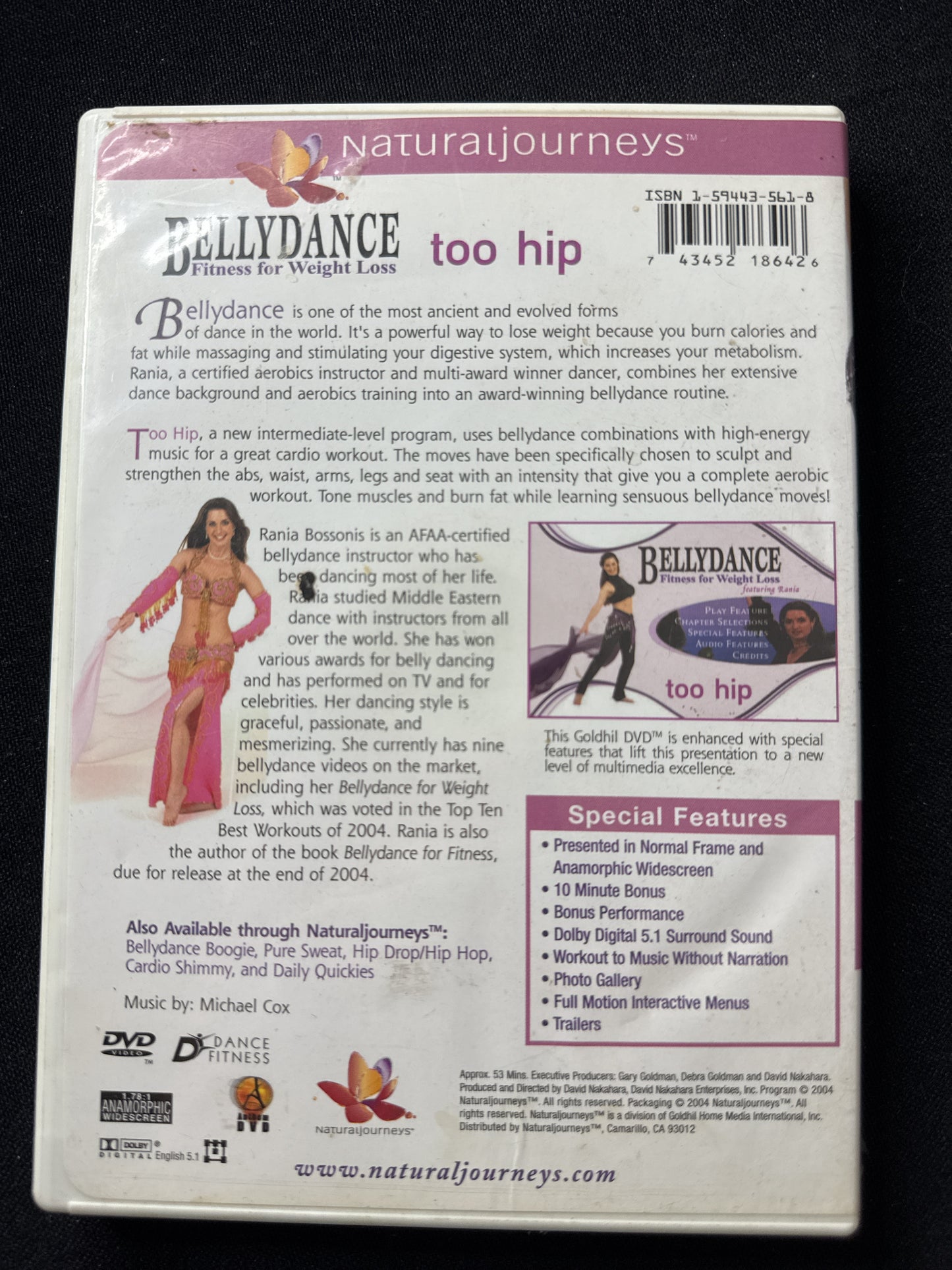 BellyDance Fitness for Weight Loss Too Hip DVD