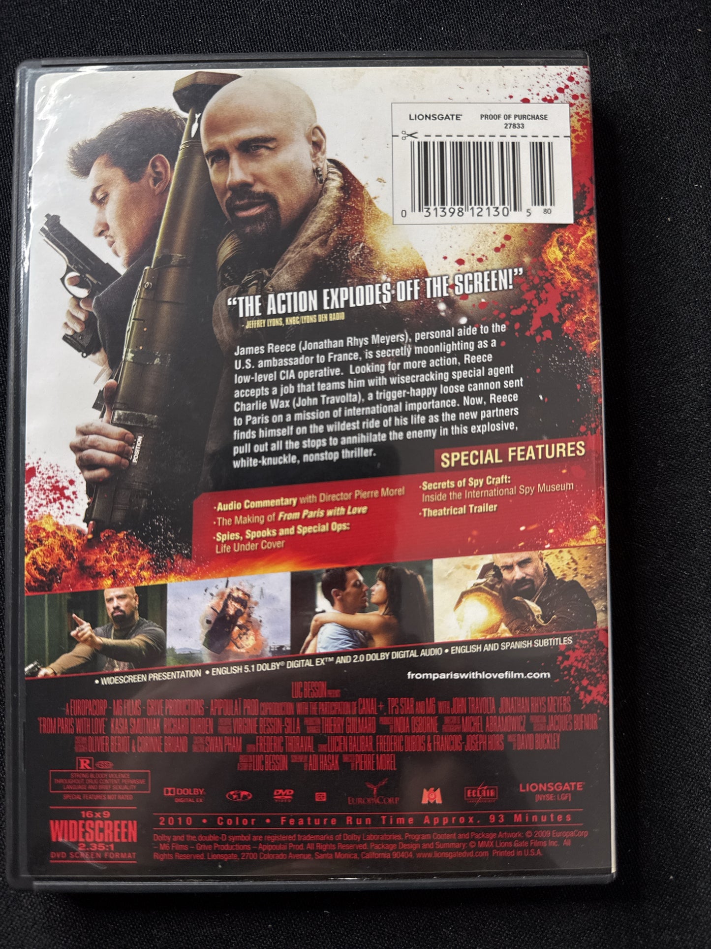 From Paris With Love DVD