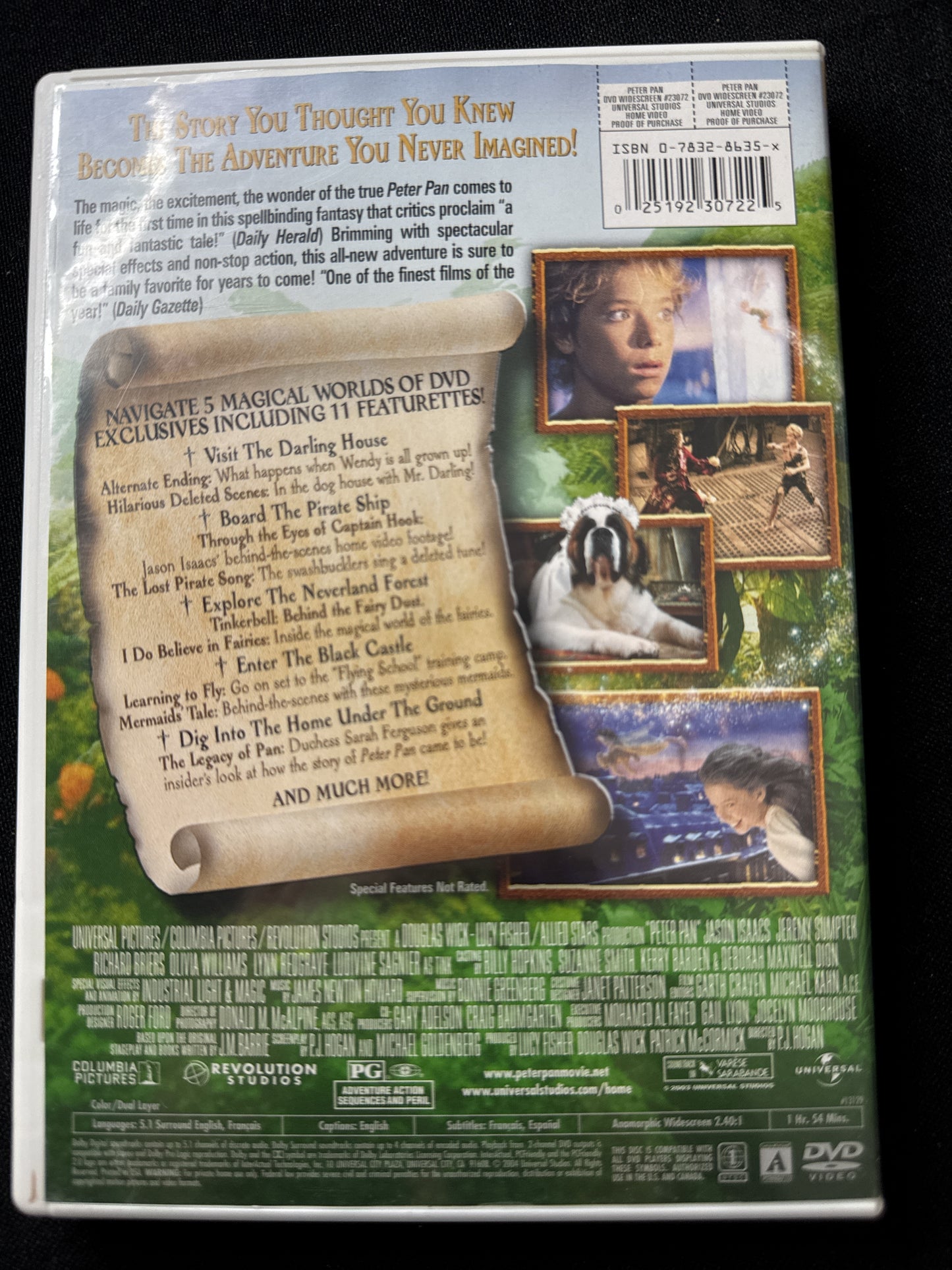 Peter Pan Widescreen DVD
