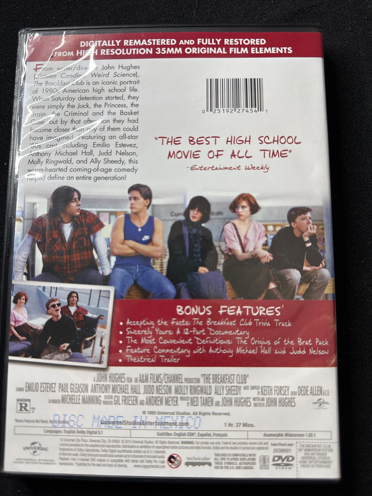 The Breakfast Club 30th Anniversary Edition DVD