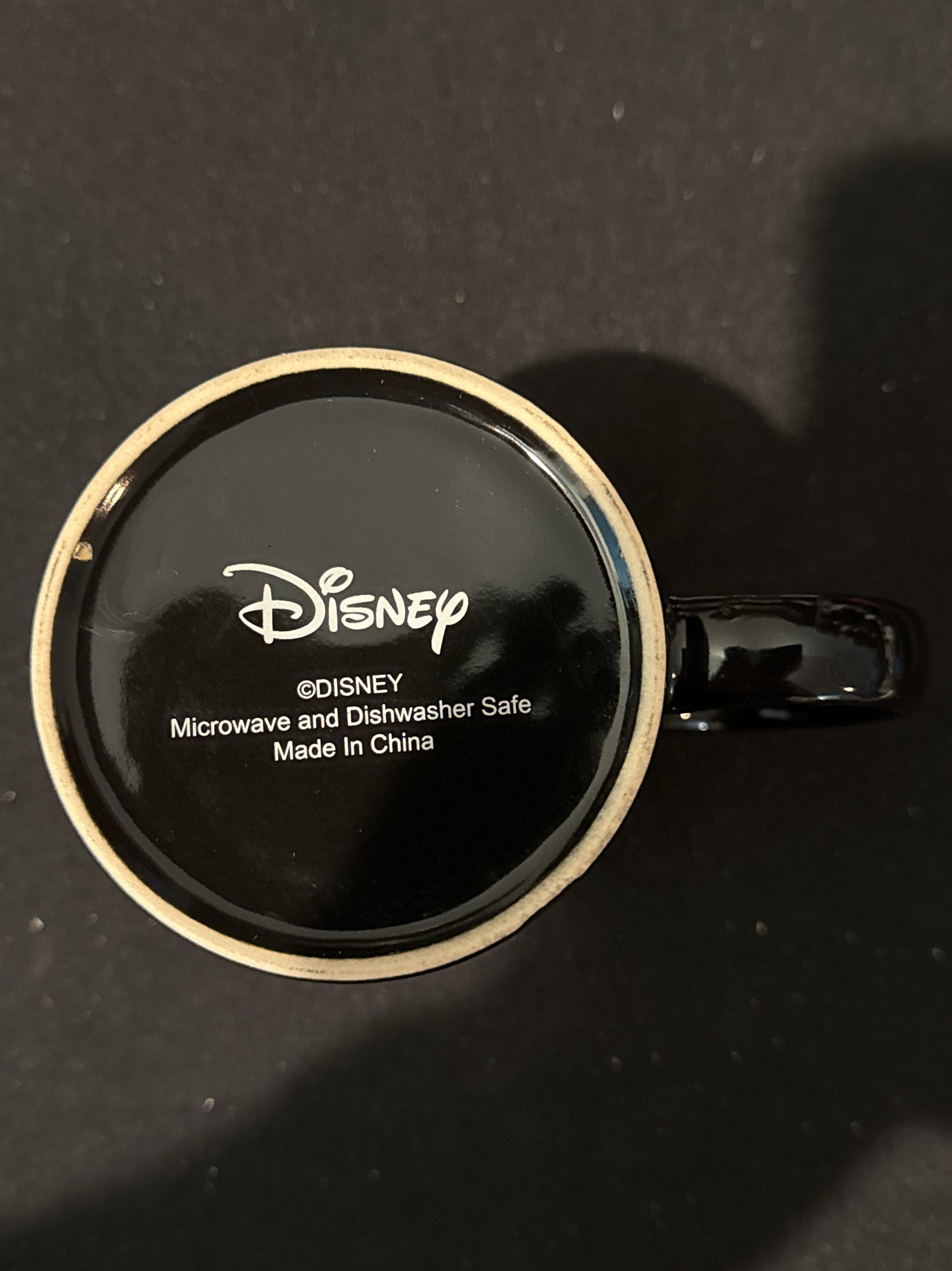 Disney MInnie Mouse Double Sided Black Coffee Cup Mug 4" Tall