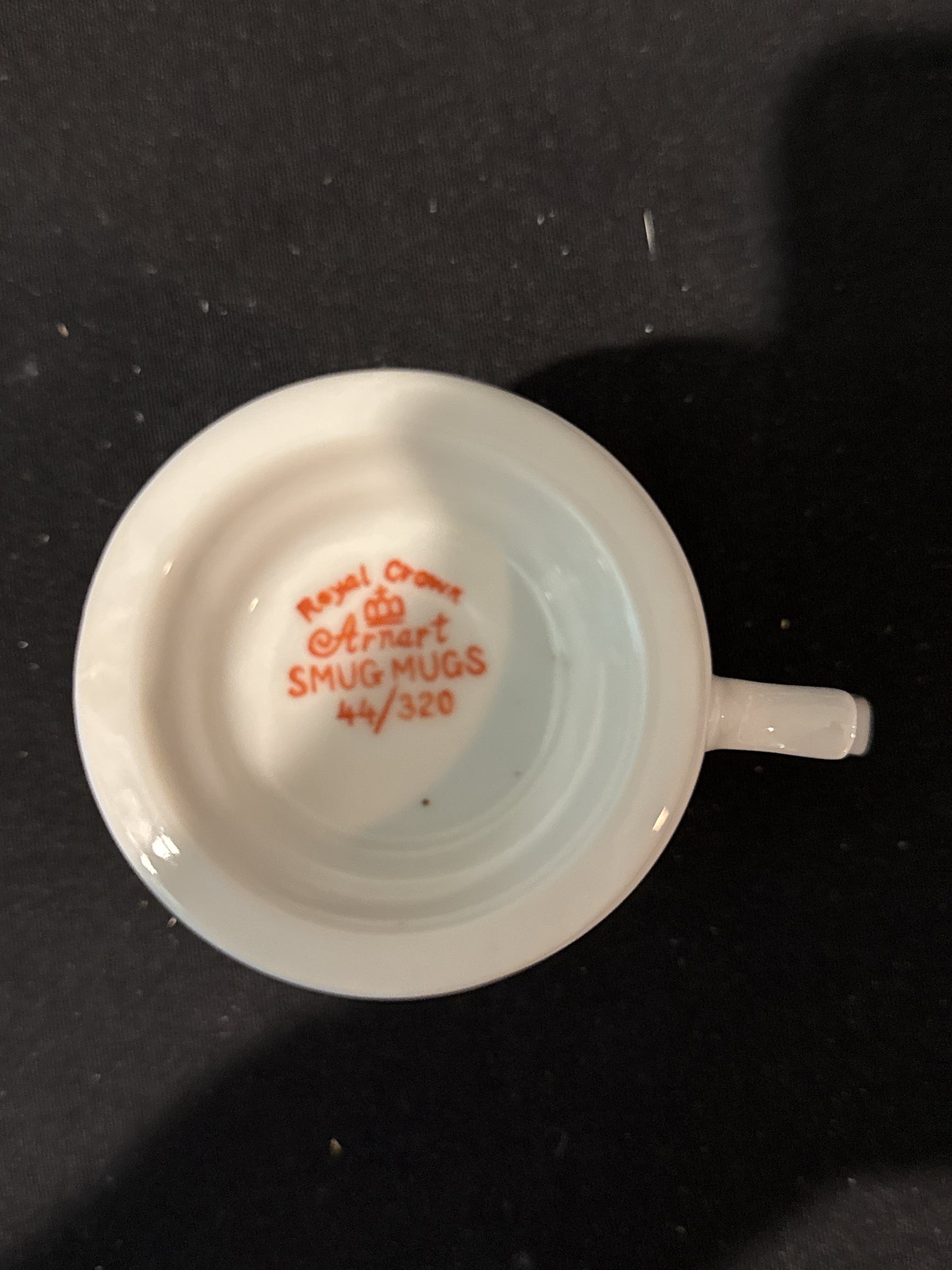 Vintage Rare 1960's Smiling Happy Day Smug Mug 44/320 Footed 3 7/8" Tall