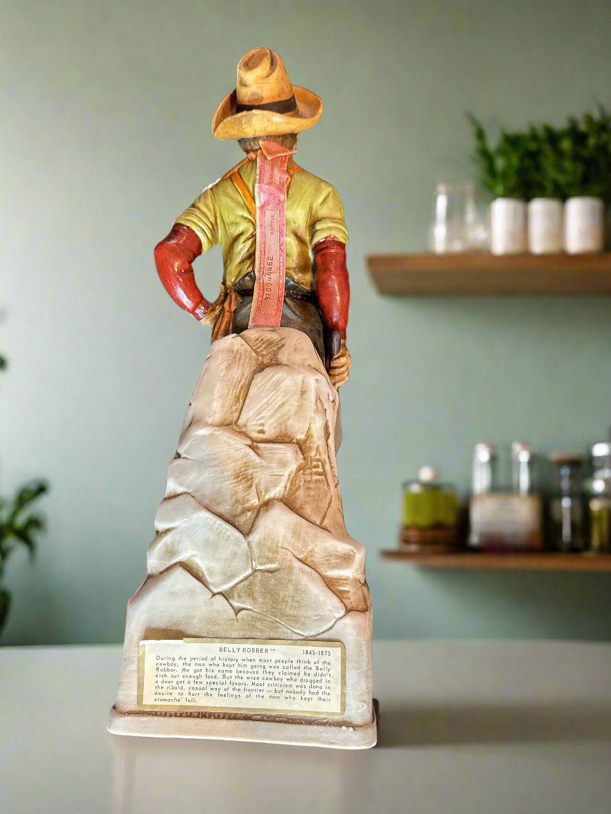 1969 Bitterroot Porcelain Lionstone Decanter "Belly Rubber" EMPTY