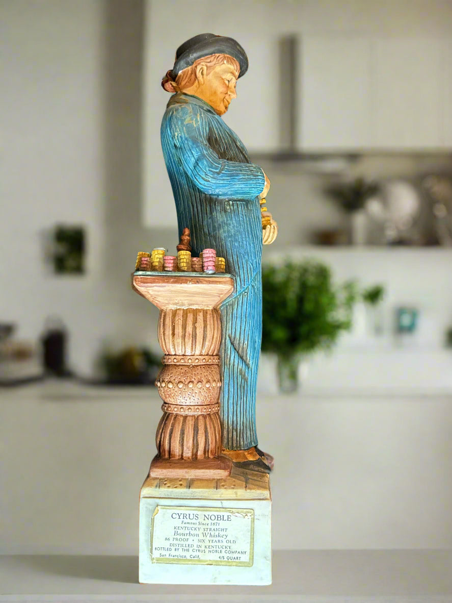 1974 Cyrus Noble Decanter The Gambler 5th in Series EMPTY