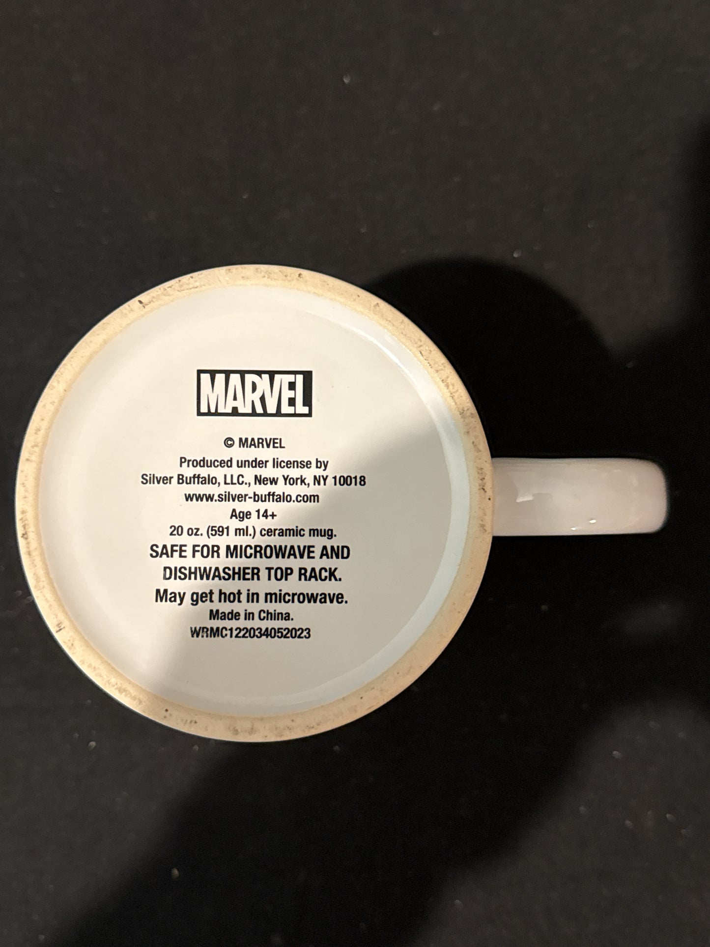 Marvel Silver Buffalo 20oz Hulk, Iron Man, Spider Man, Captain America Coffee Mug Cup 4 3/8" Tall