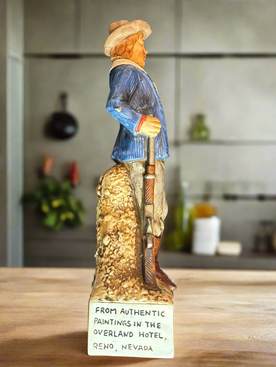 1970s McCormick Whiskey Decanter Billy the Kid 13.5" EMPTY