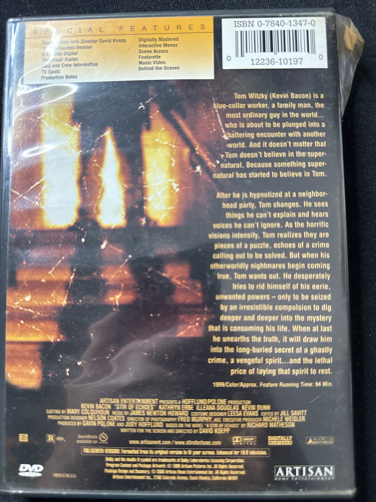 Stir of Echoes DVD