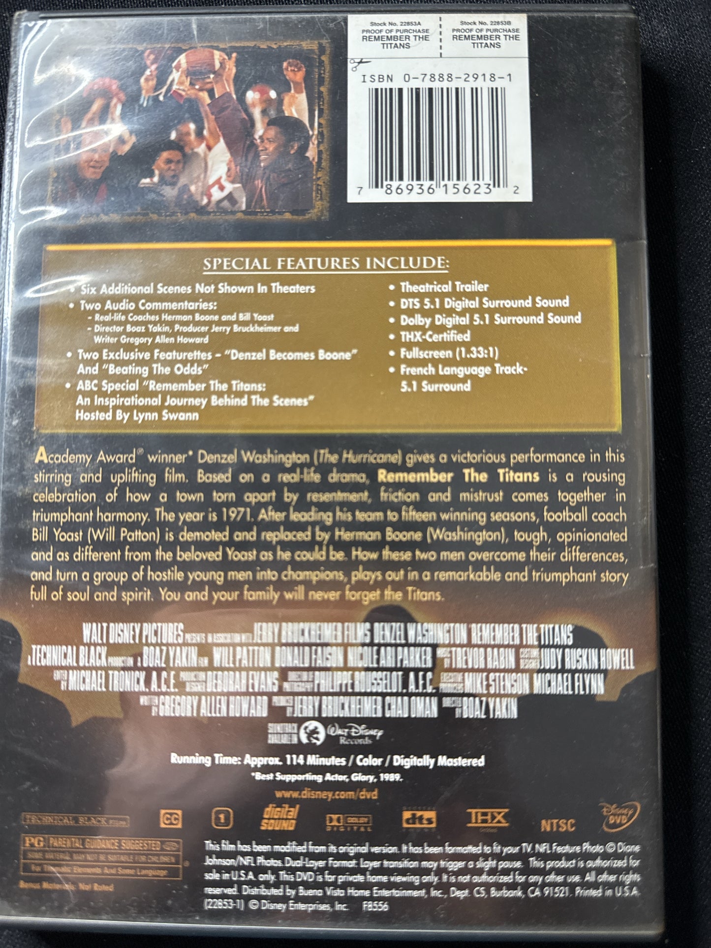 Remember the Titans DVD