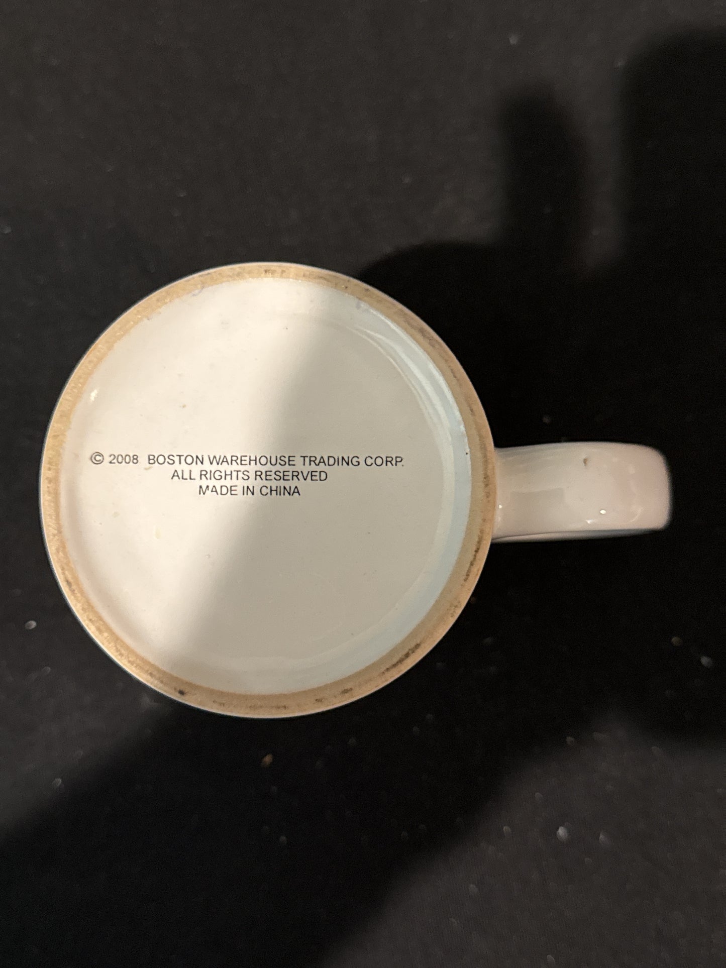 Boston Warehouse Mary Bly Cats Take A Message... Coffee Cup Mug Blue 3 7/8" Tall