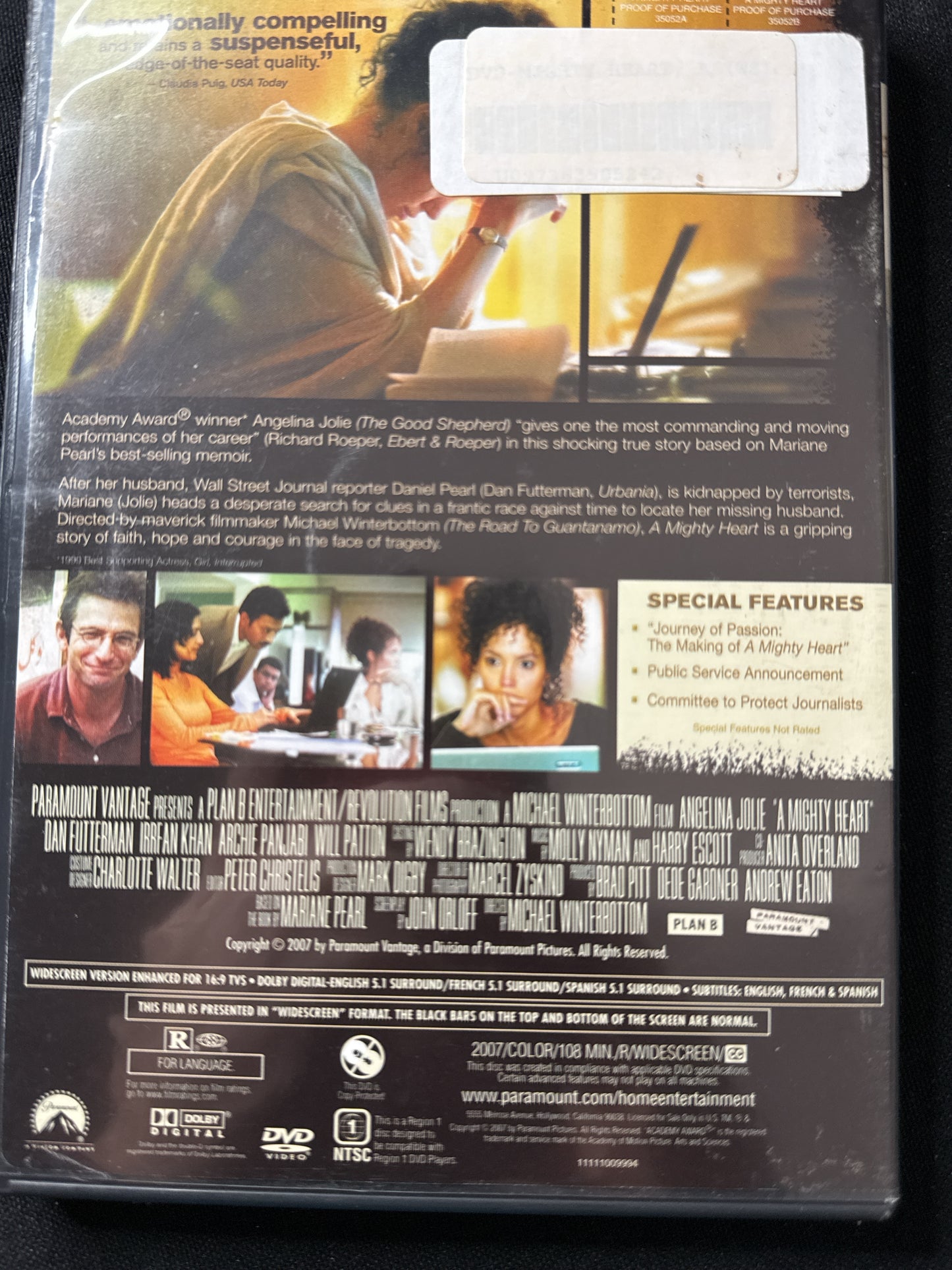 A Mighty Heart DVD