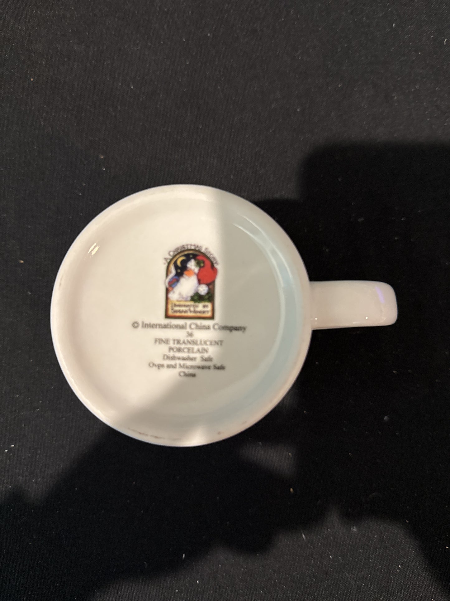 Happy Christmas To All...And To All A Good Night Stockings Coffee Cup Mug 3 7/8" Tall