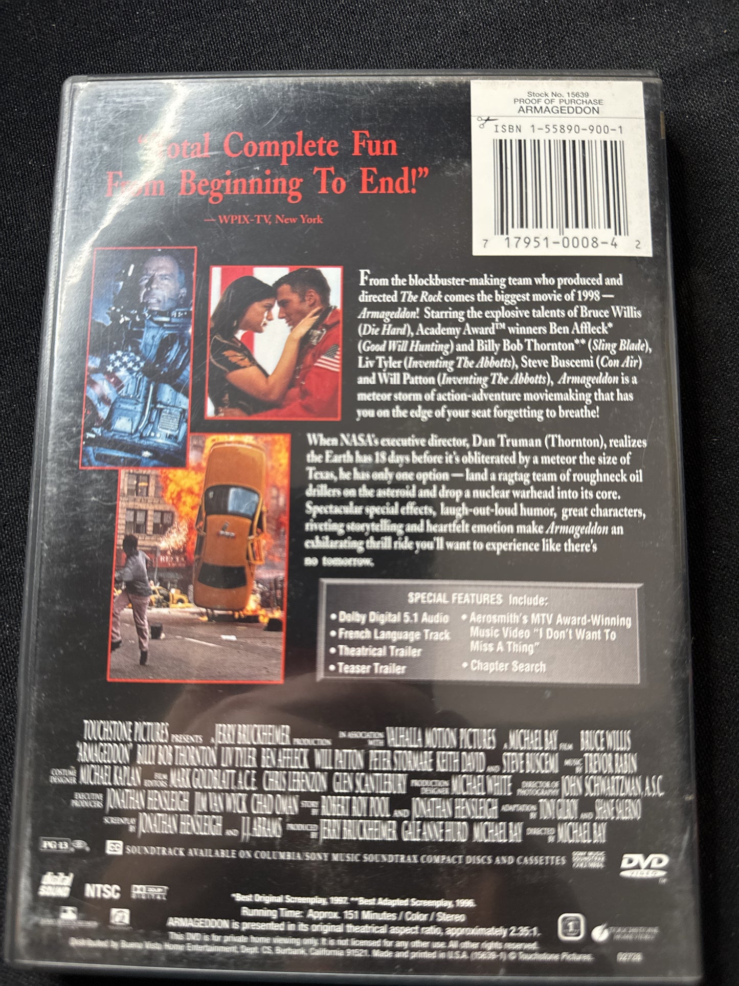 Armageddon DVD
