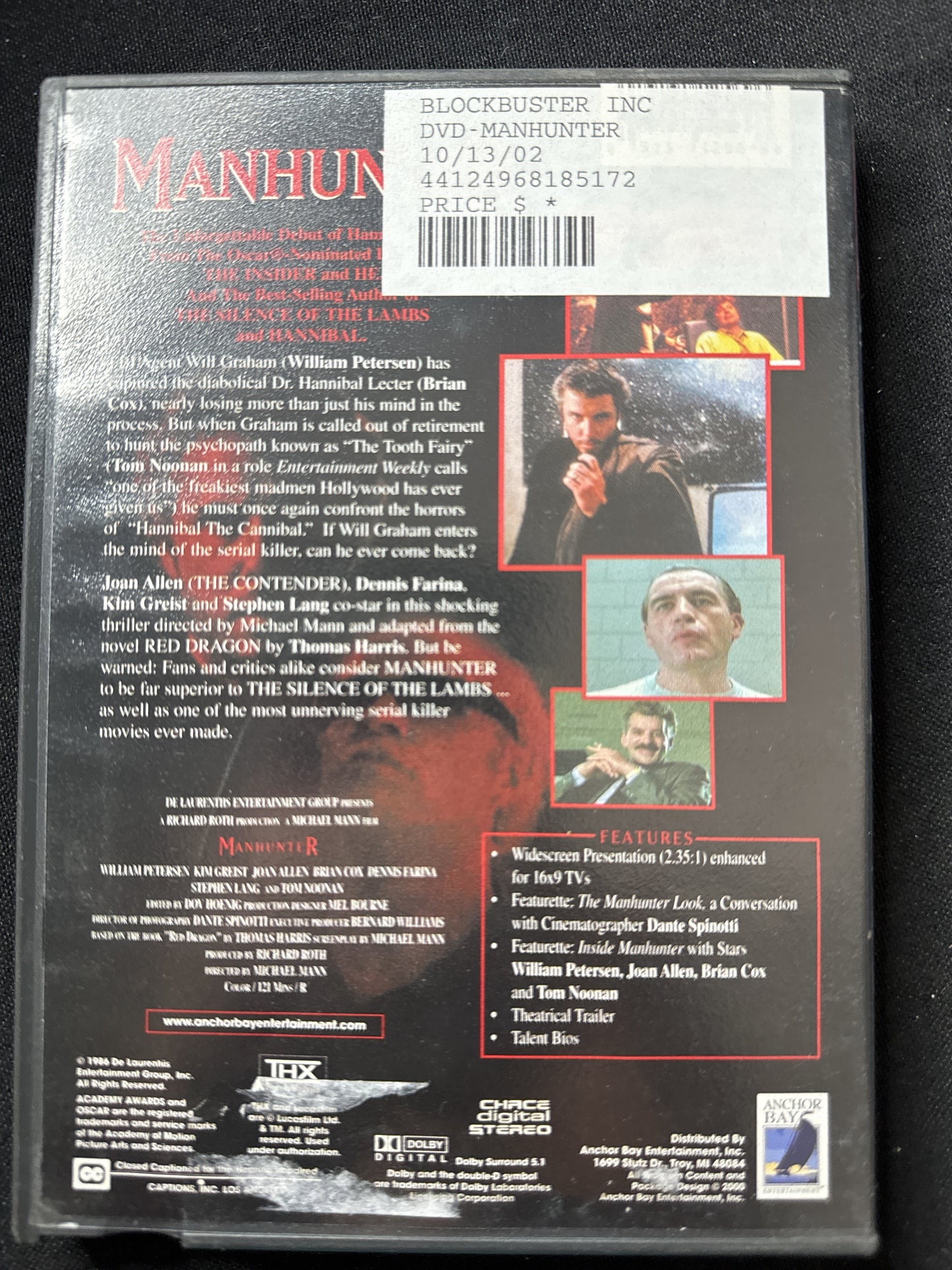 Manhunter Hannibal Lecter's Legacy of Evil Begins Here DVD