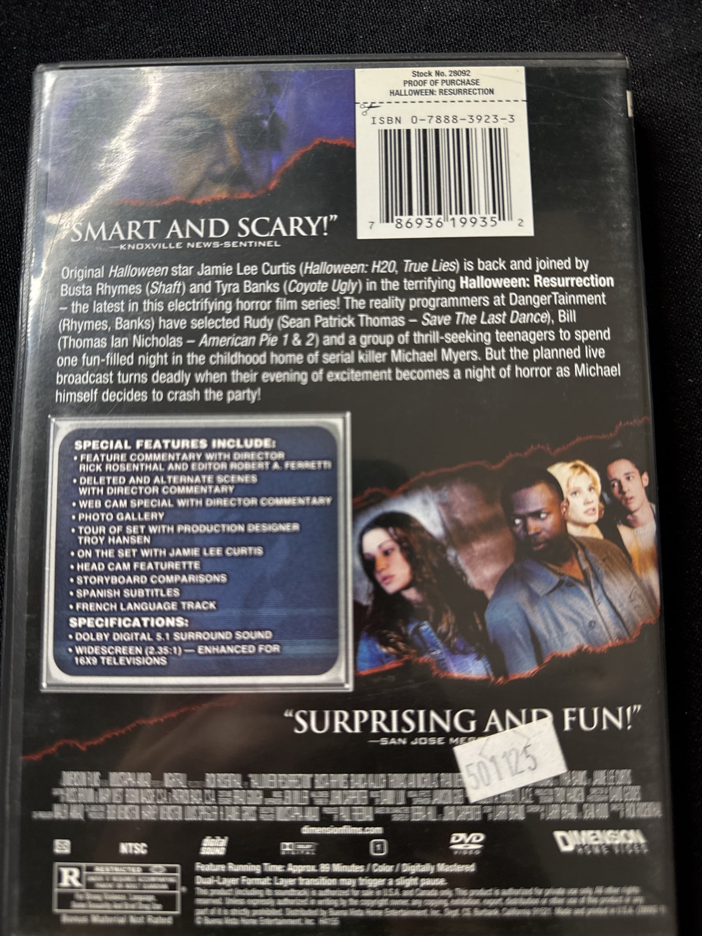 Halloween Resurrection DVD