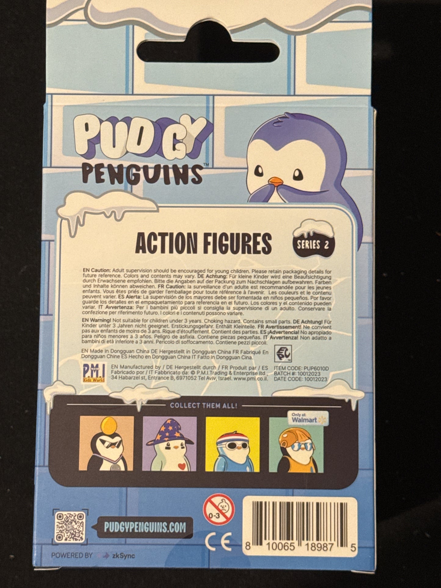 Pudgy Penguins Figures Yellow Jacket Gold Hat New in Box