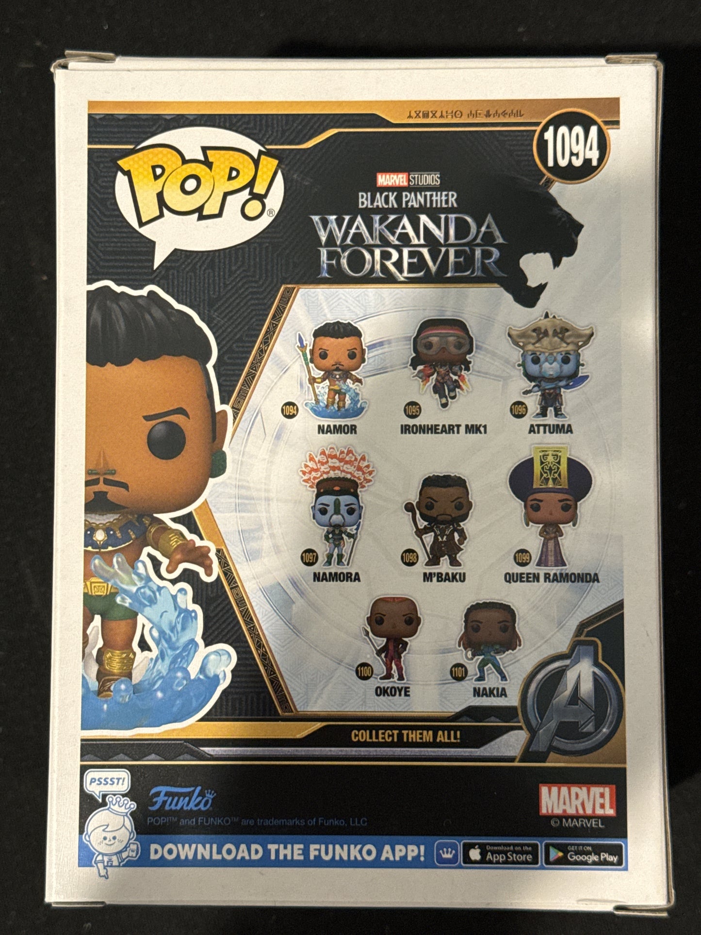 Funko Pop! Black Panther Wakanda Forever Namor #1094 New in Box