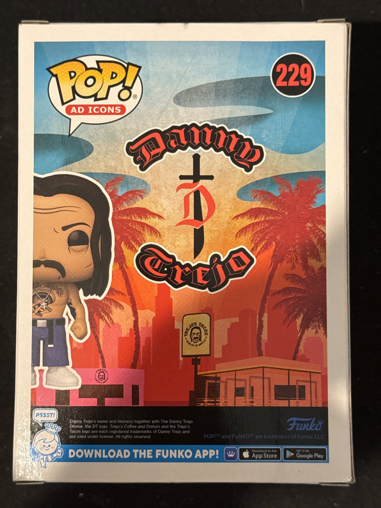 Funko Pop! Ad Icons Danny Trejo Vinyl Figure #229 New in Box
