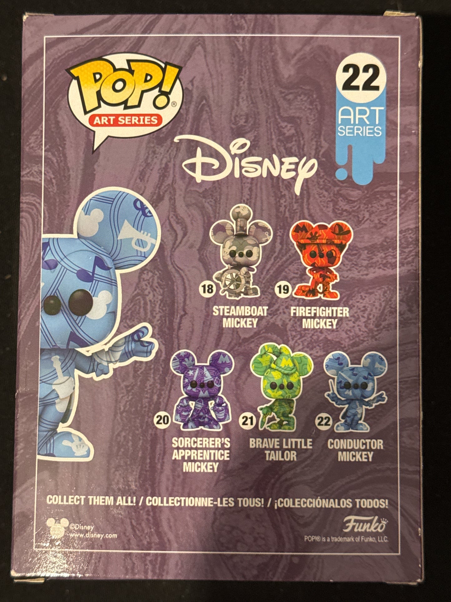 Funko Pop! Disney Art Series Conductor Mickey Vinyl Figure #22 New in Box