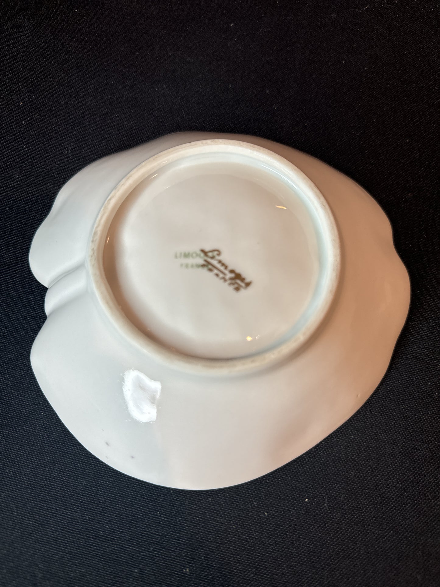 Limoges Antique France Hand-Painted Trinket Dish 5 5/8" X 6"