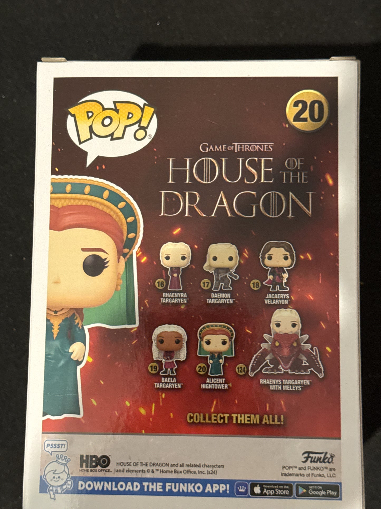 Funko Pop! House of the Dragon Alicent Hightower Vinyl Figure #20 New in Box