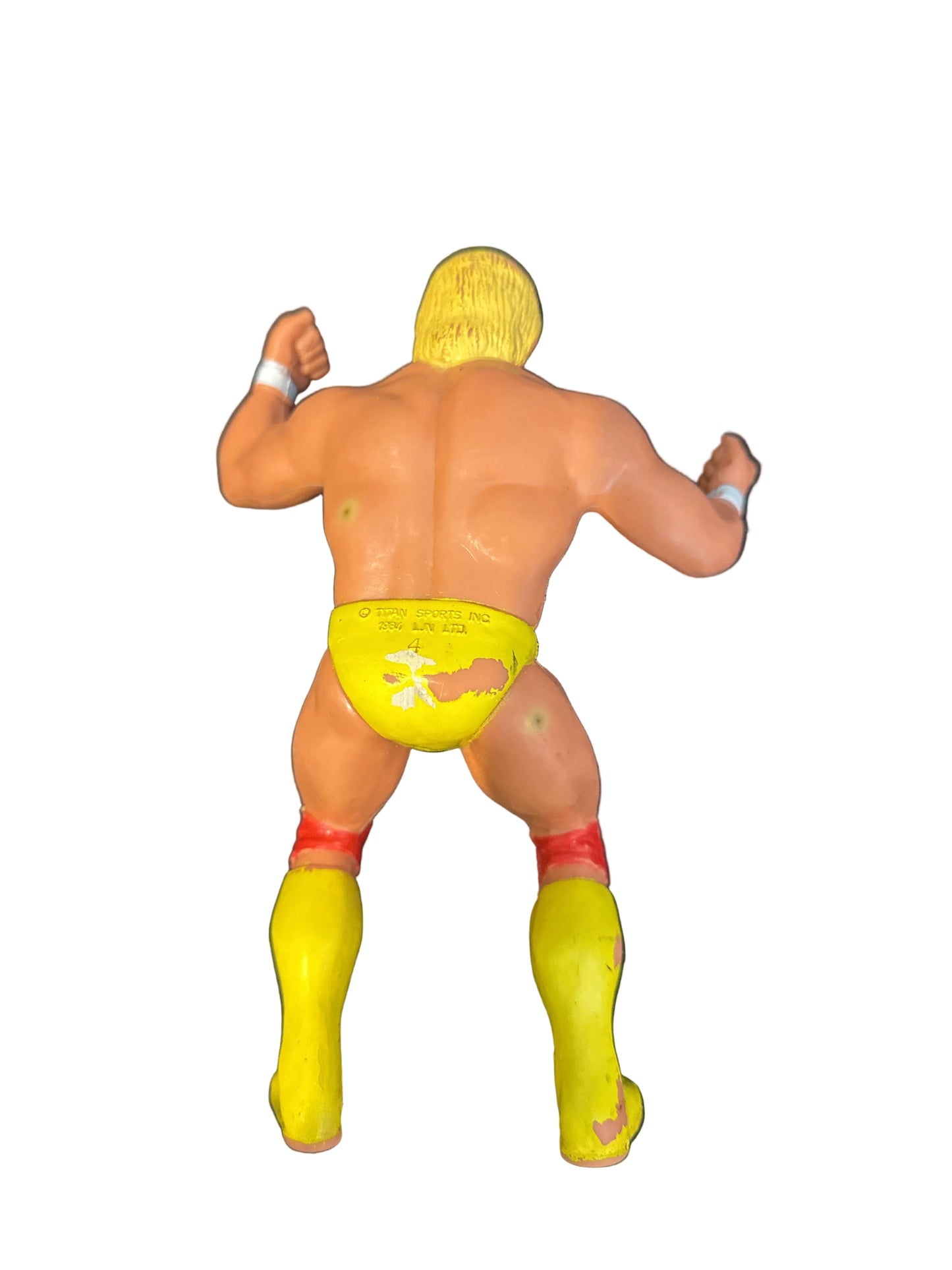 Vintage Hulk Hogan WWF/WWE Rubber LJN Wrestling Figure 1984 Original 8" Tall C