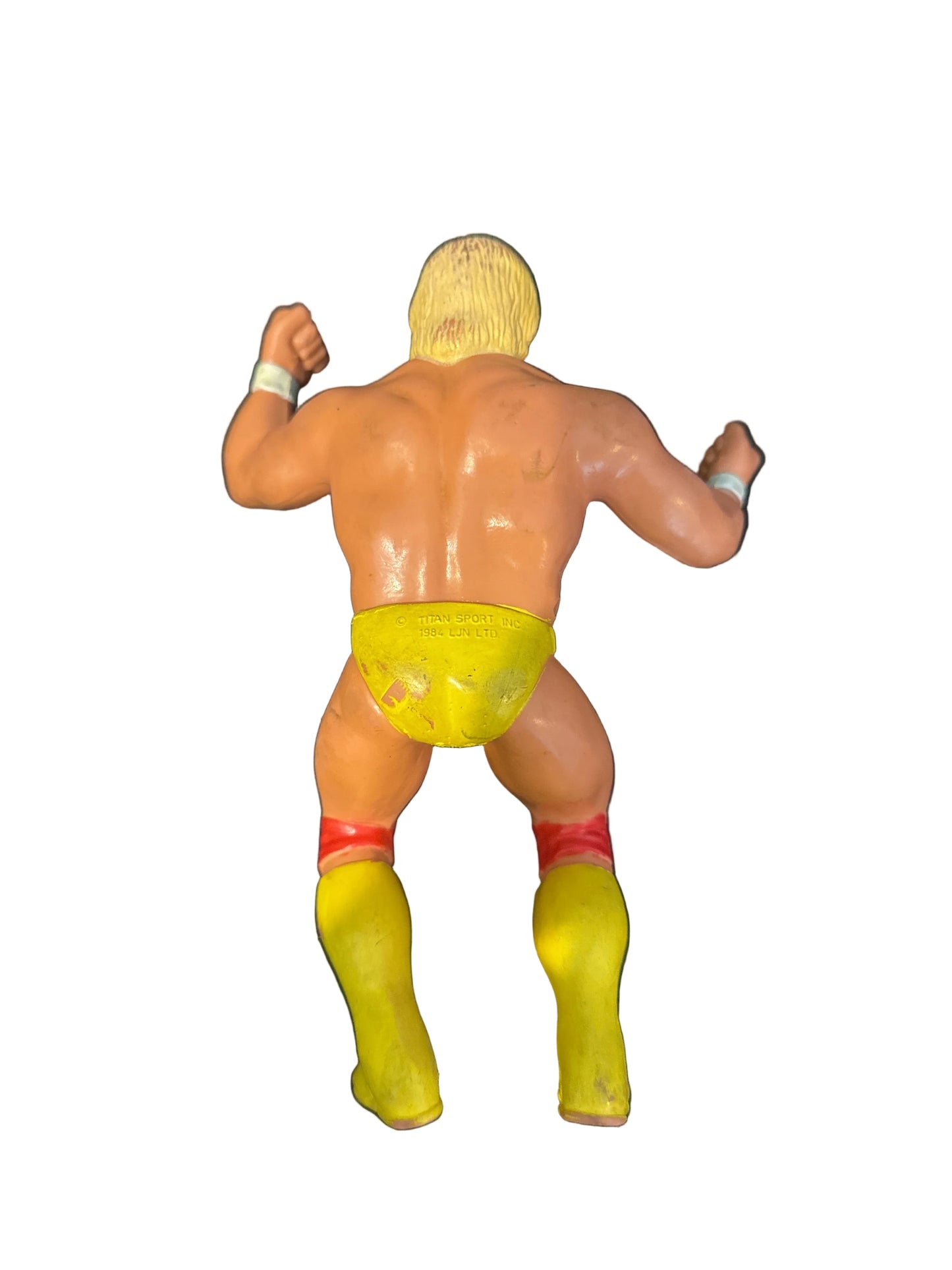 Vintage Hulk Hogan WWF/WWE Rubber LJN Wrestling Figure 1984 Original 8" Tall D