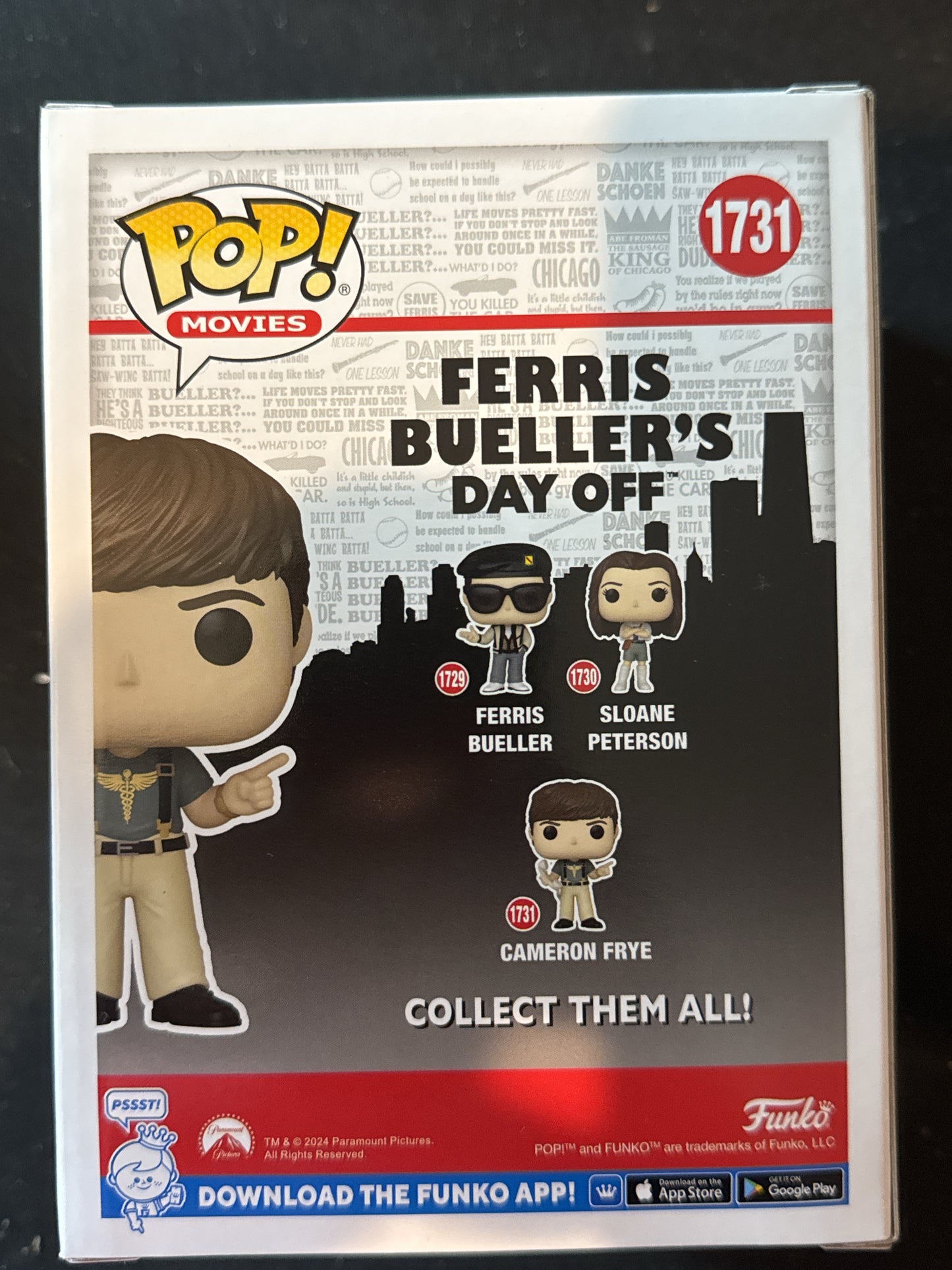 Funko Pop! Movies Ferris Bueller's Day Off Cameron Frye Vinyl Figure #1731 New in Box