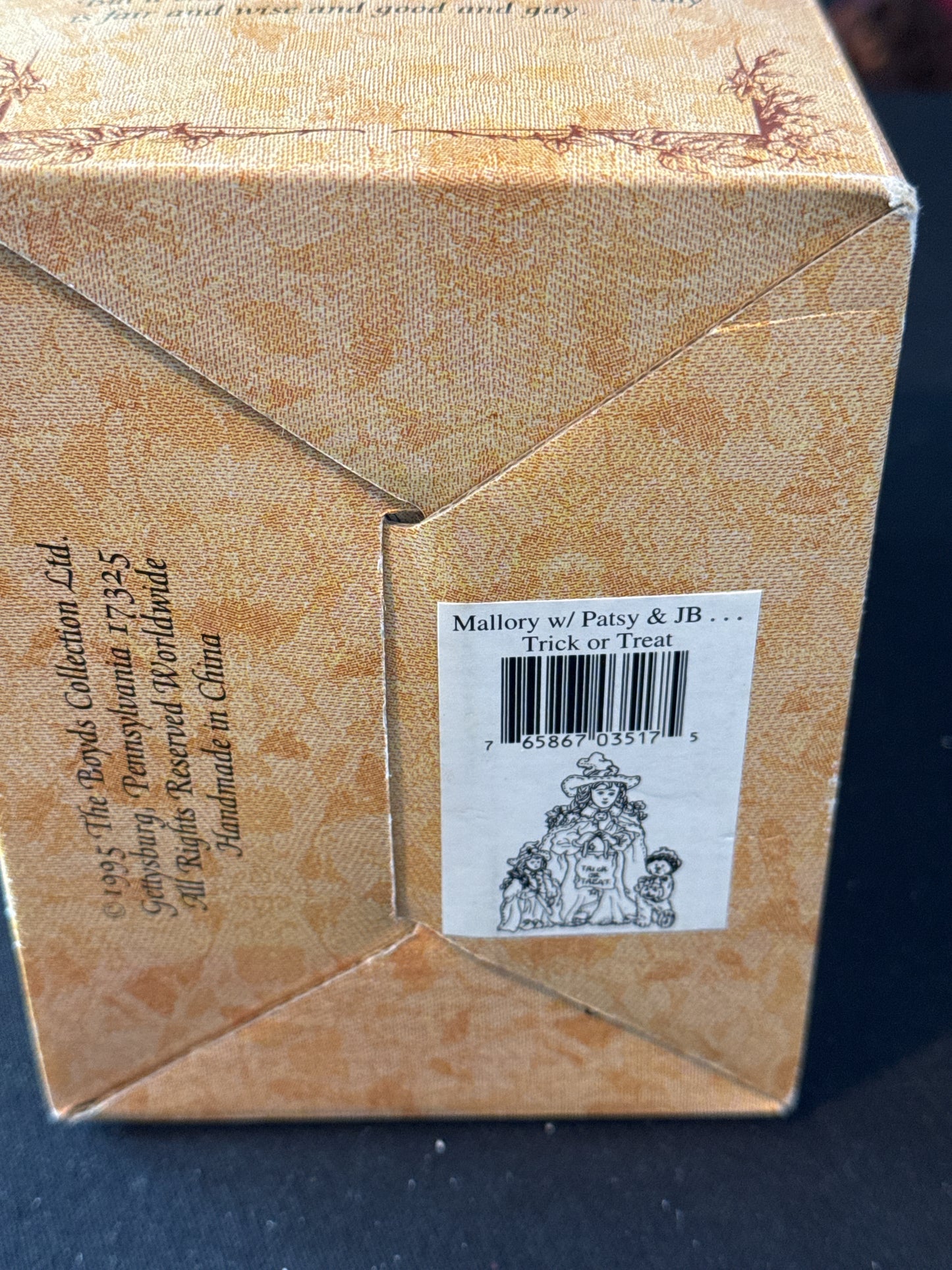 Boyds Yesterday's Child Halloween Mallory With Patsy & JB Trick or Treat #3517 1997 w/ Box