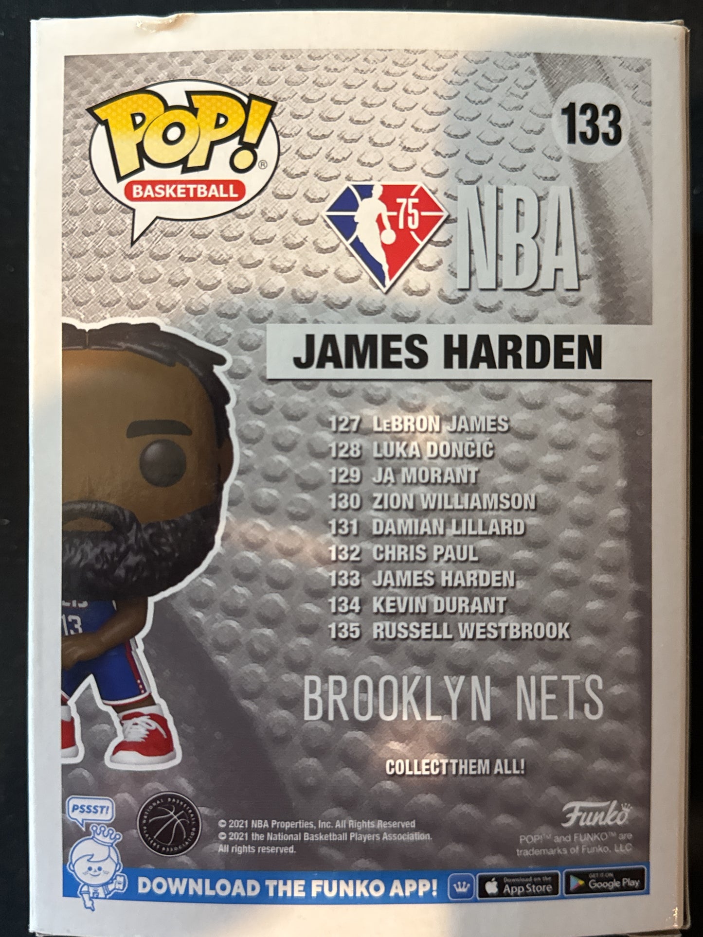 Funko Pop! Basketball Nets James Harden Vinyl Figure #133 New in Box