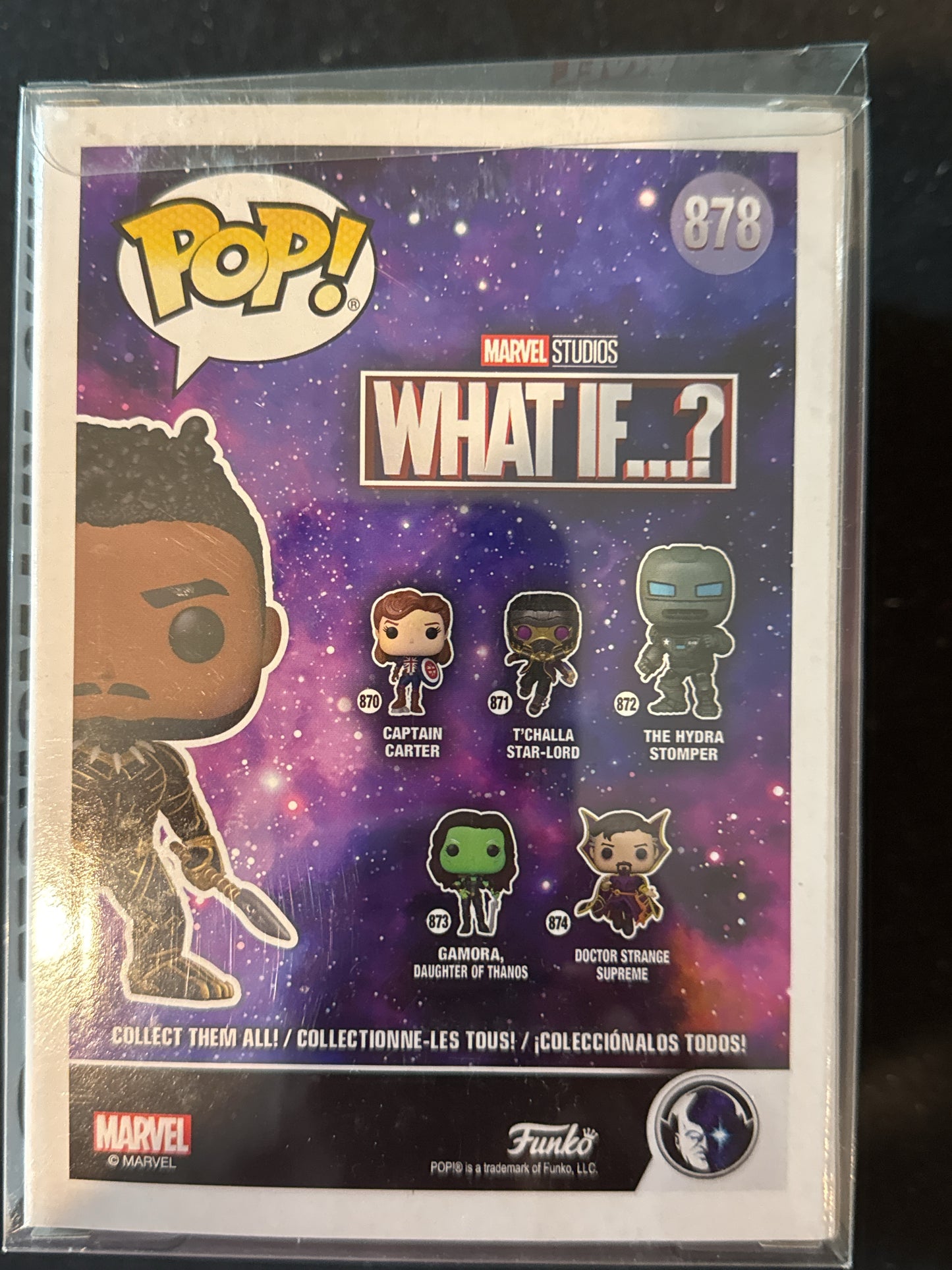 Funko Pop! Marvel Studios What If? King Killmonger Bobble Head #878 New in Box