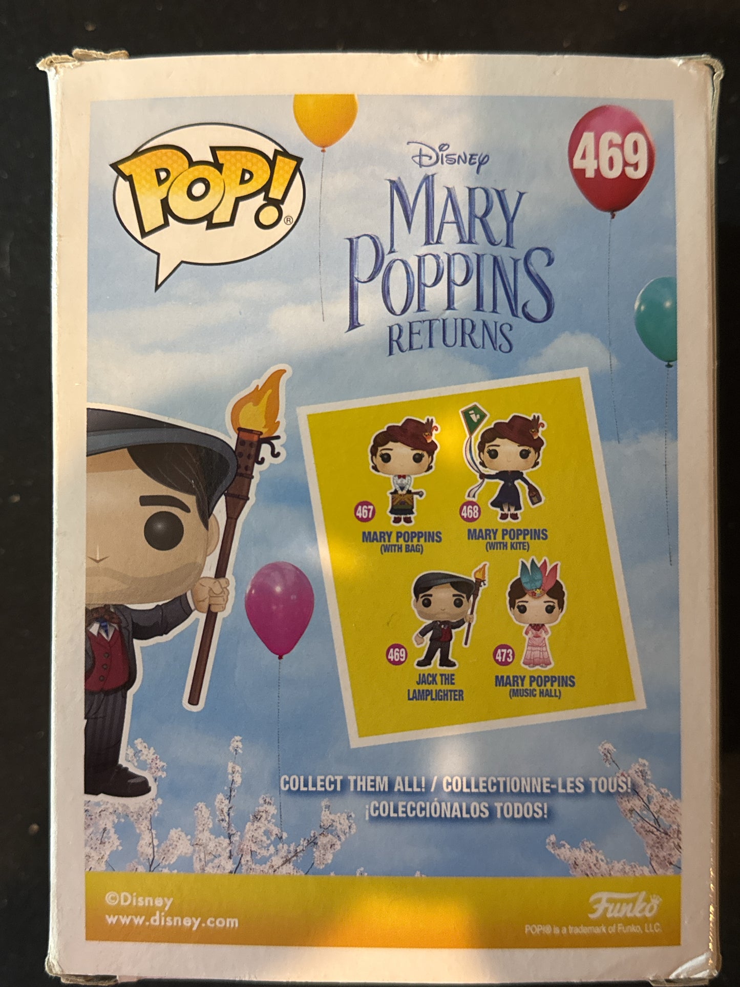 Funko Pop! Disney Mary Poppins Returns Jack the Lamplighter Vinyl Figure #469 New in Box