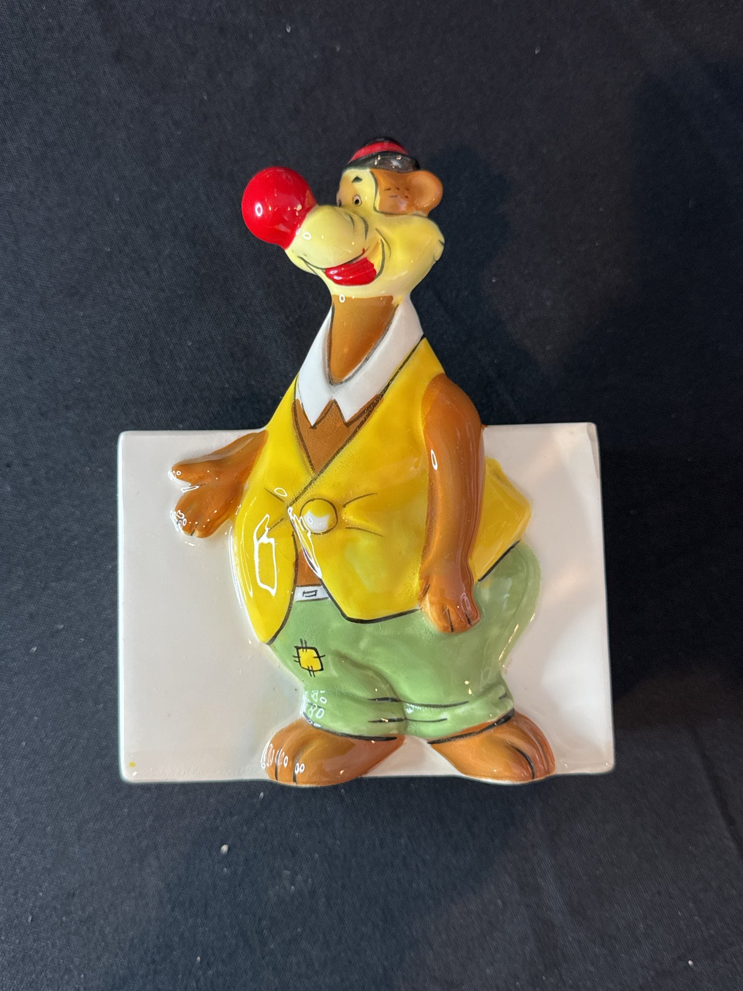 Vintage Napco Windy Bear Planter Japan 3.75" x 5.25" x 2"